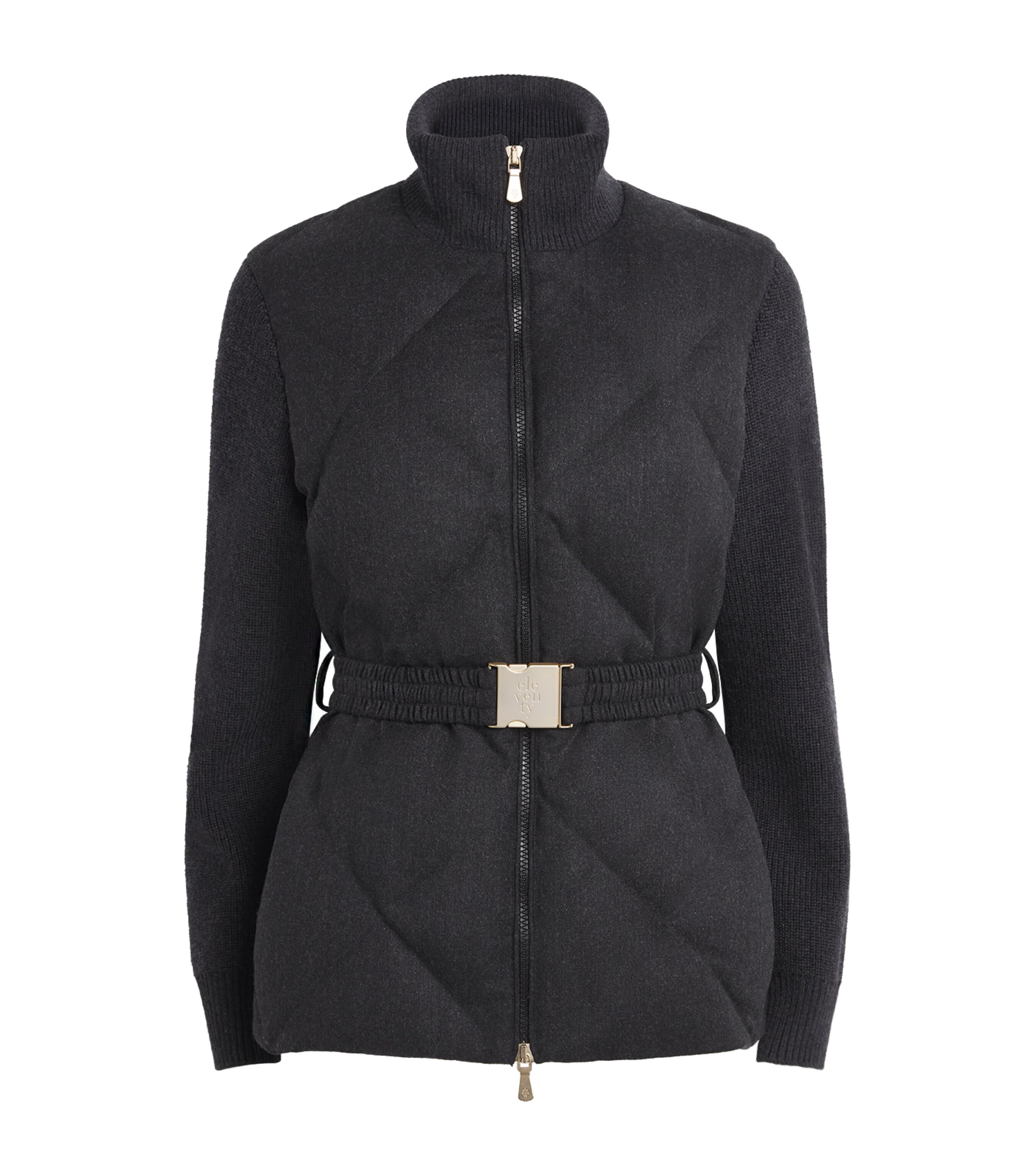 Belted Quilted Jacket CARBONE Image 1