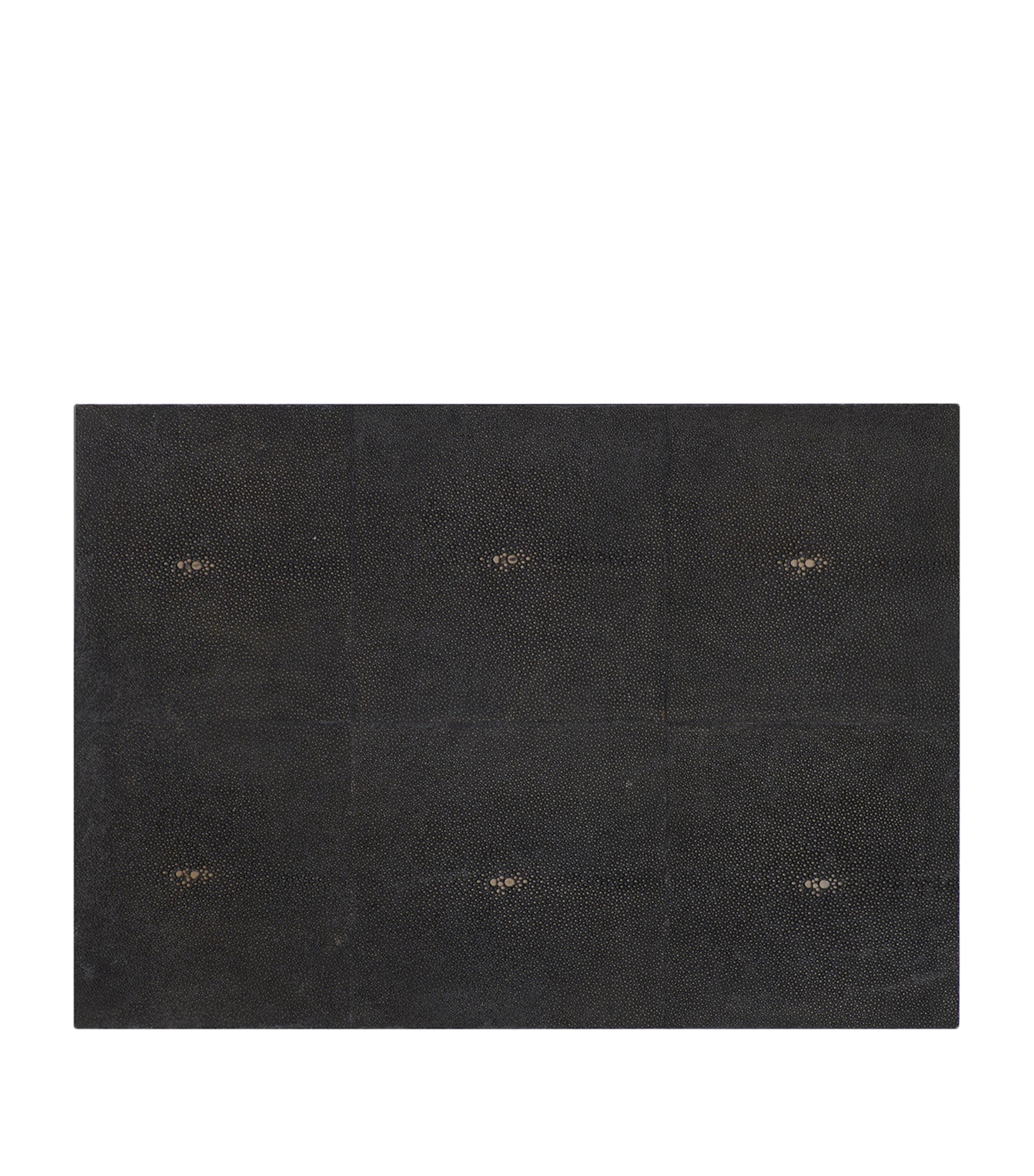 Posh Trading Company Faux Shagreen Grand Placemat In Brown