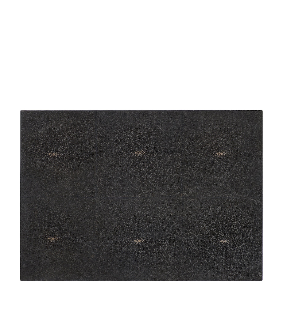 Faux Shagreen Grand Placemat CHOCOLATE Image 1