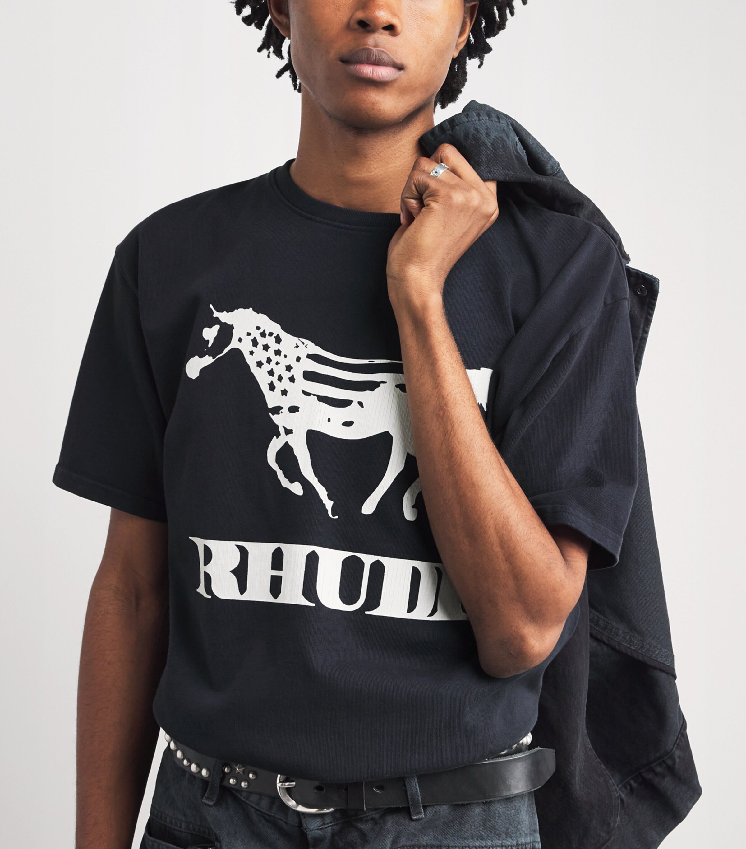 Cotton Dinero T-Shirt 3158 VINTAGE BLK/W Image 6