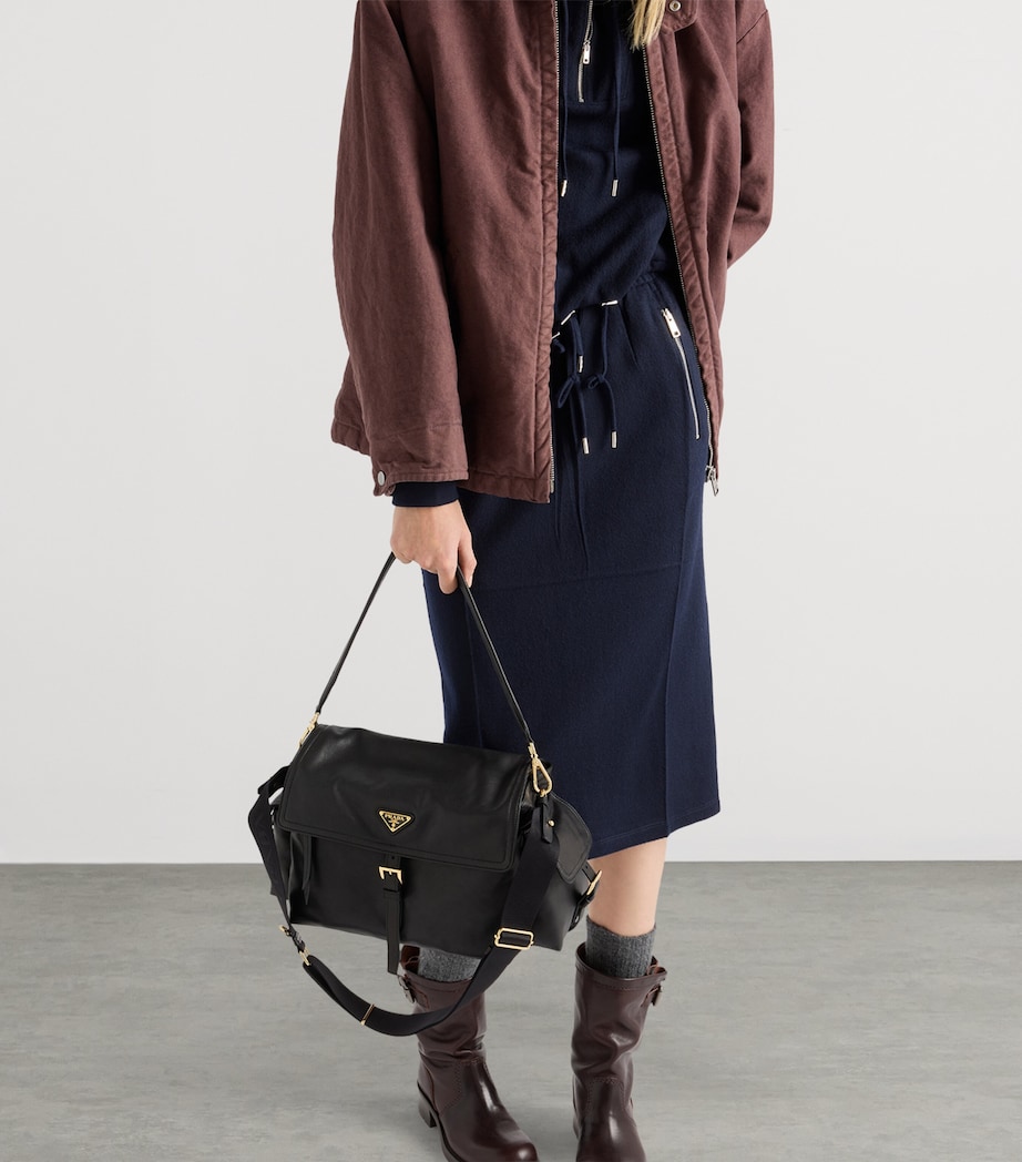 Large Leather Explore Shoulder Bag F0002 Image 2