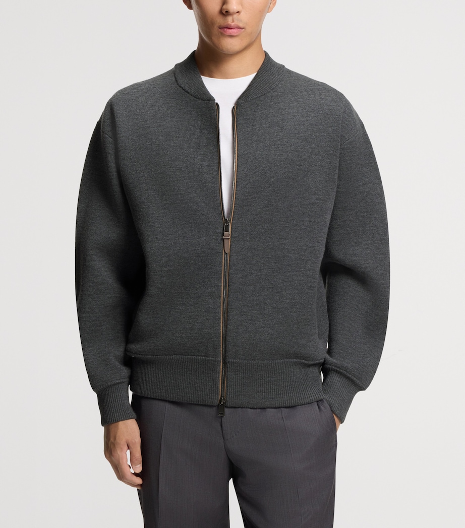 Wool-Blend Bomber Jacket 030 Image 2