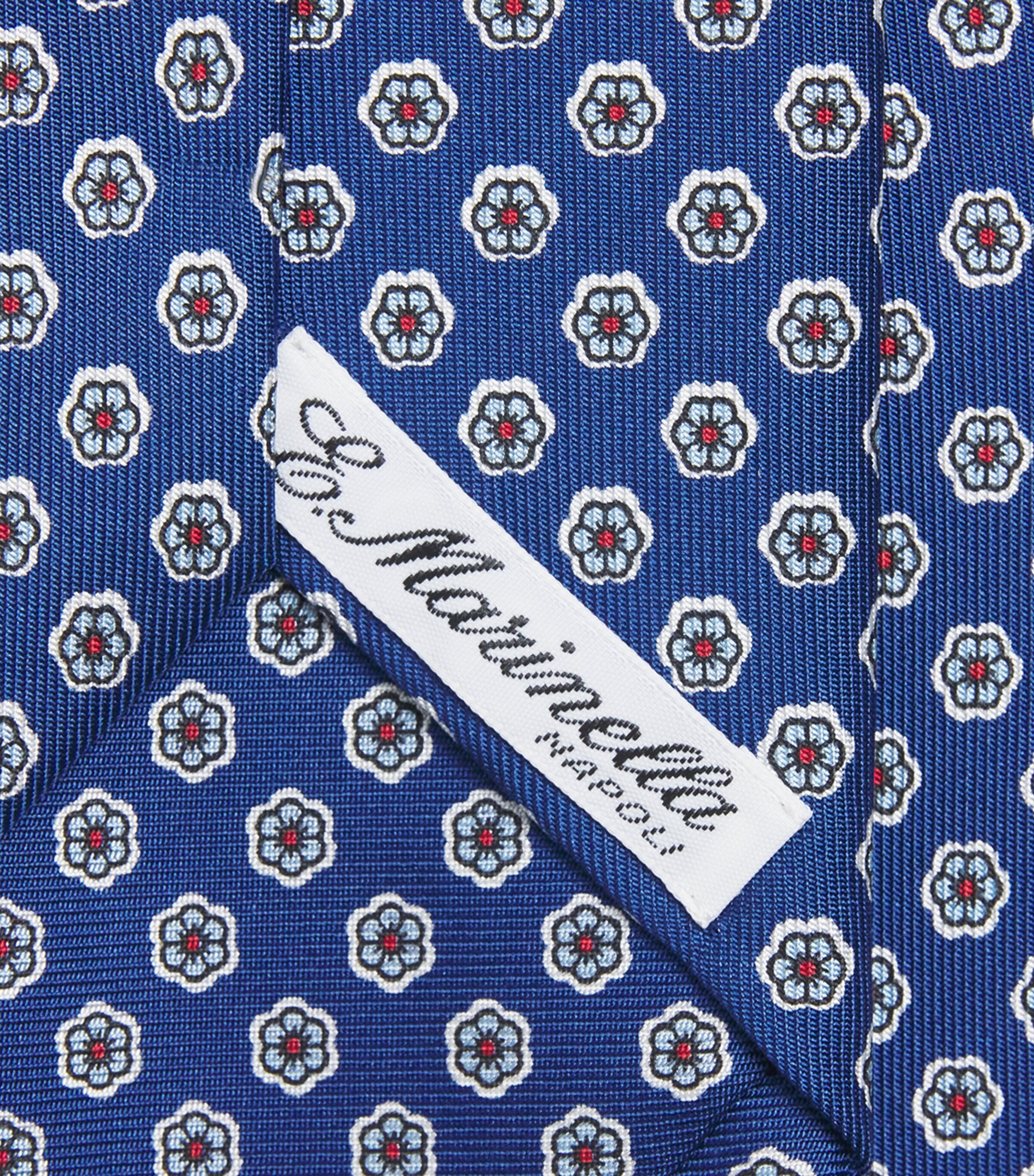 E. Marinella Navy Silk Floral Tie | Harrods US