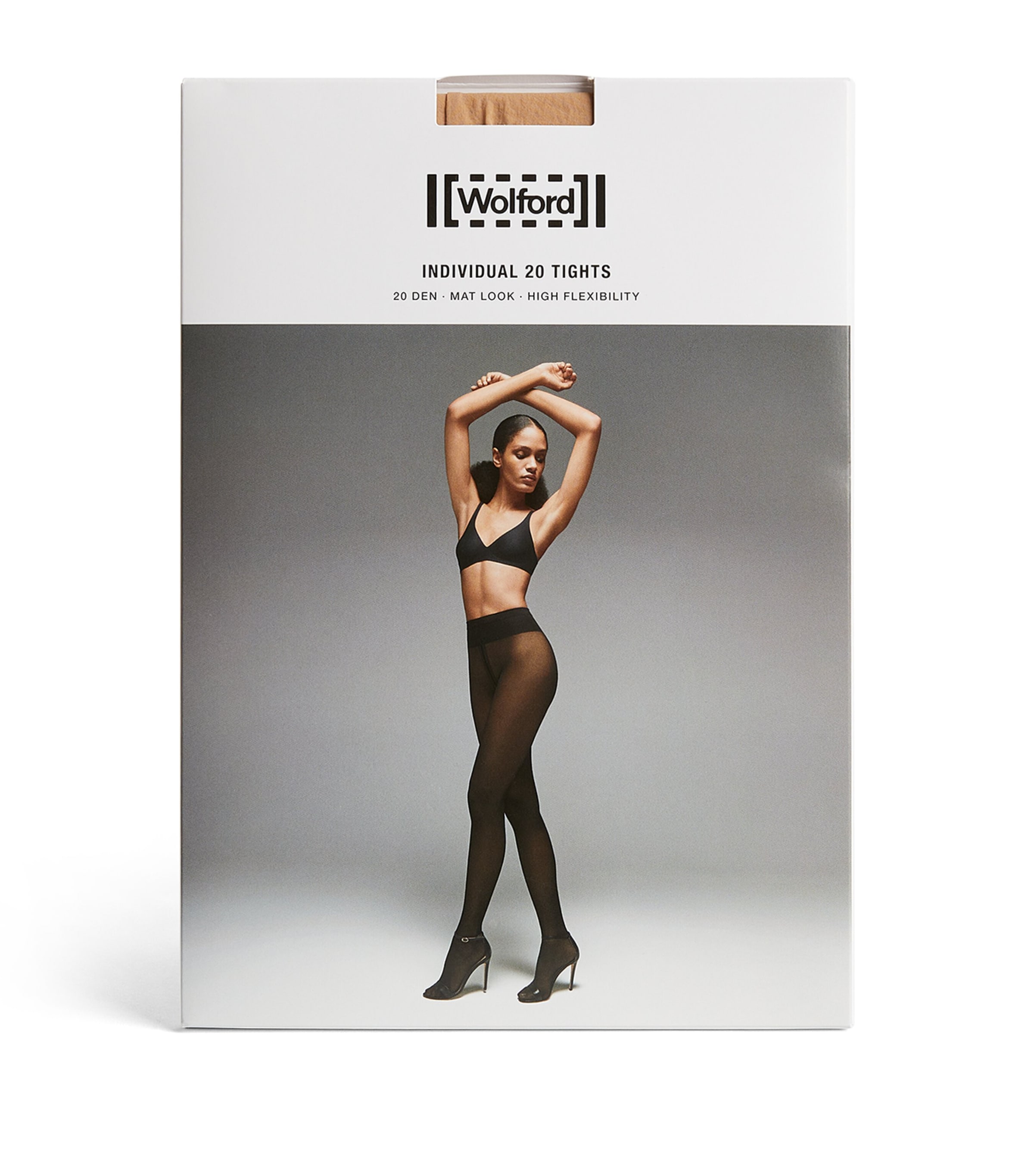 Shop Wolford Individual 20 Tights In Beige