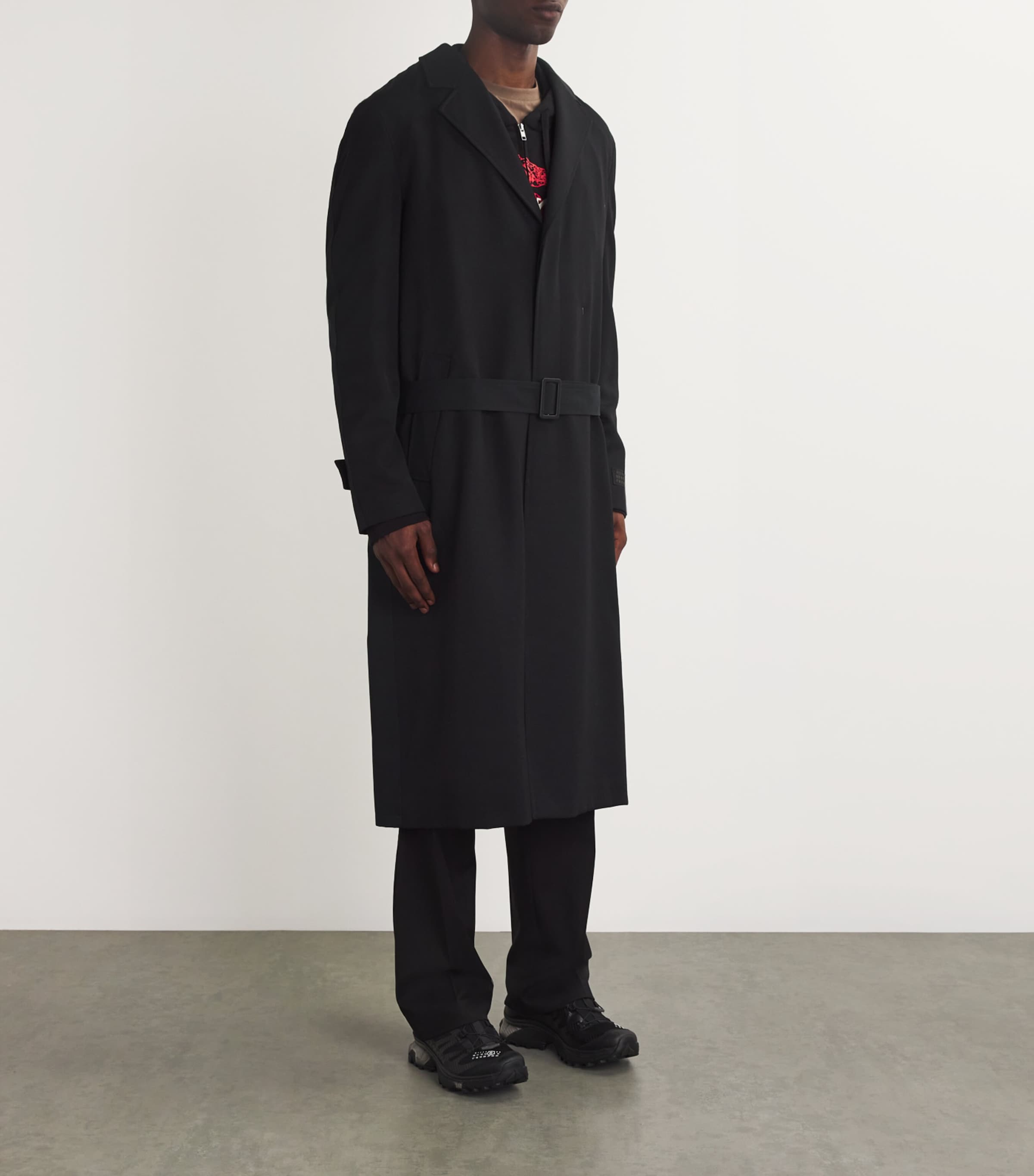 MM6 Maison Margiela Virgin Wool Trench Overcoat | Harrods US