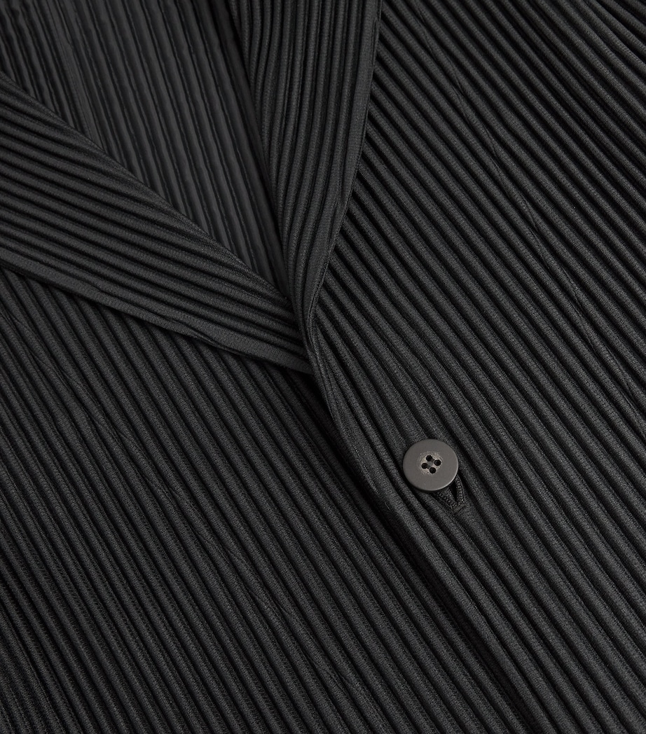 Pleated Overcoat 15 BLACK Image 6