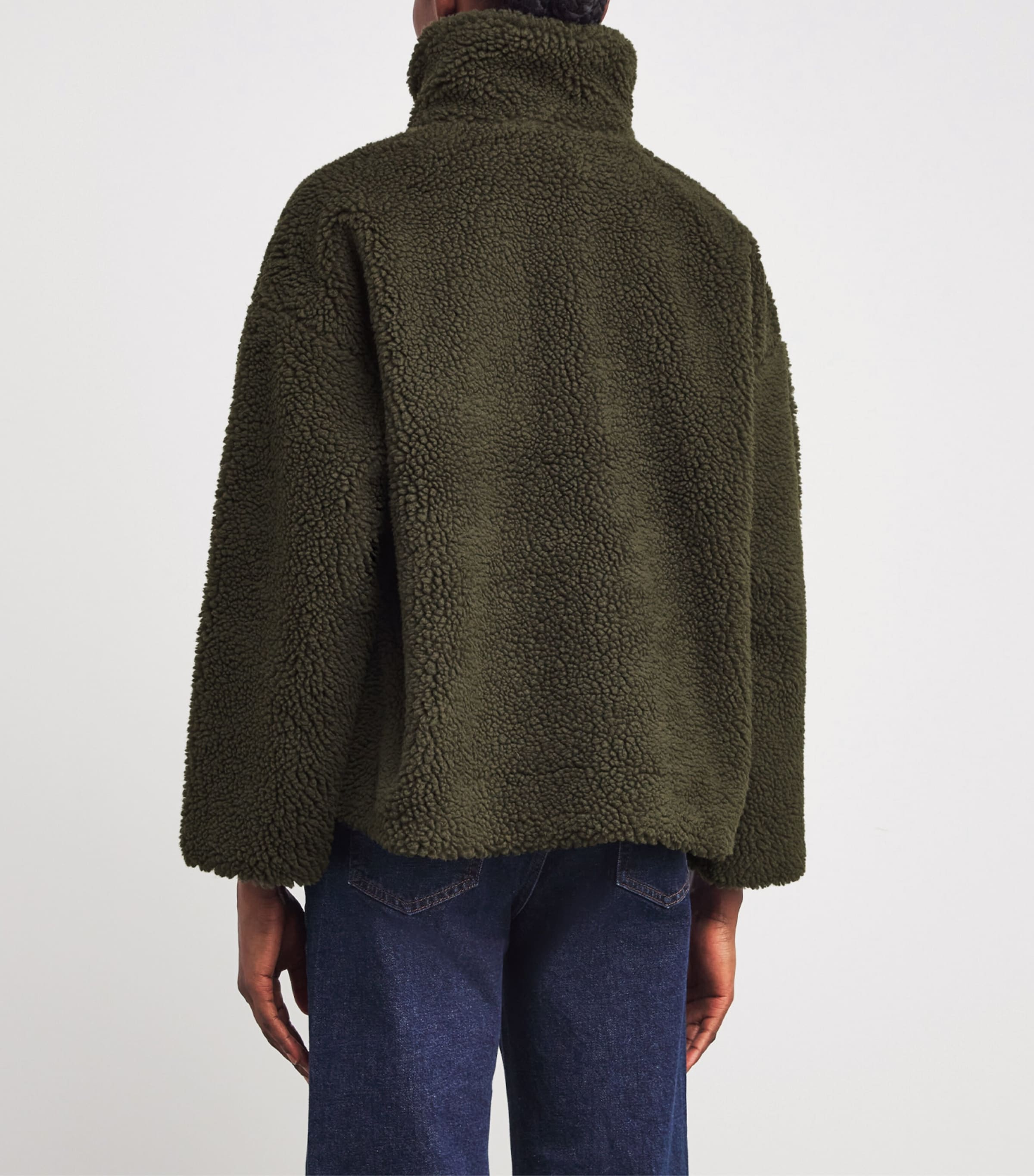Fleece Brawby Jacket OLIVE Image 4