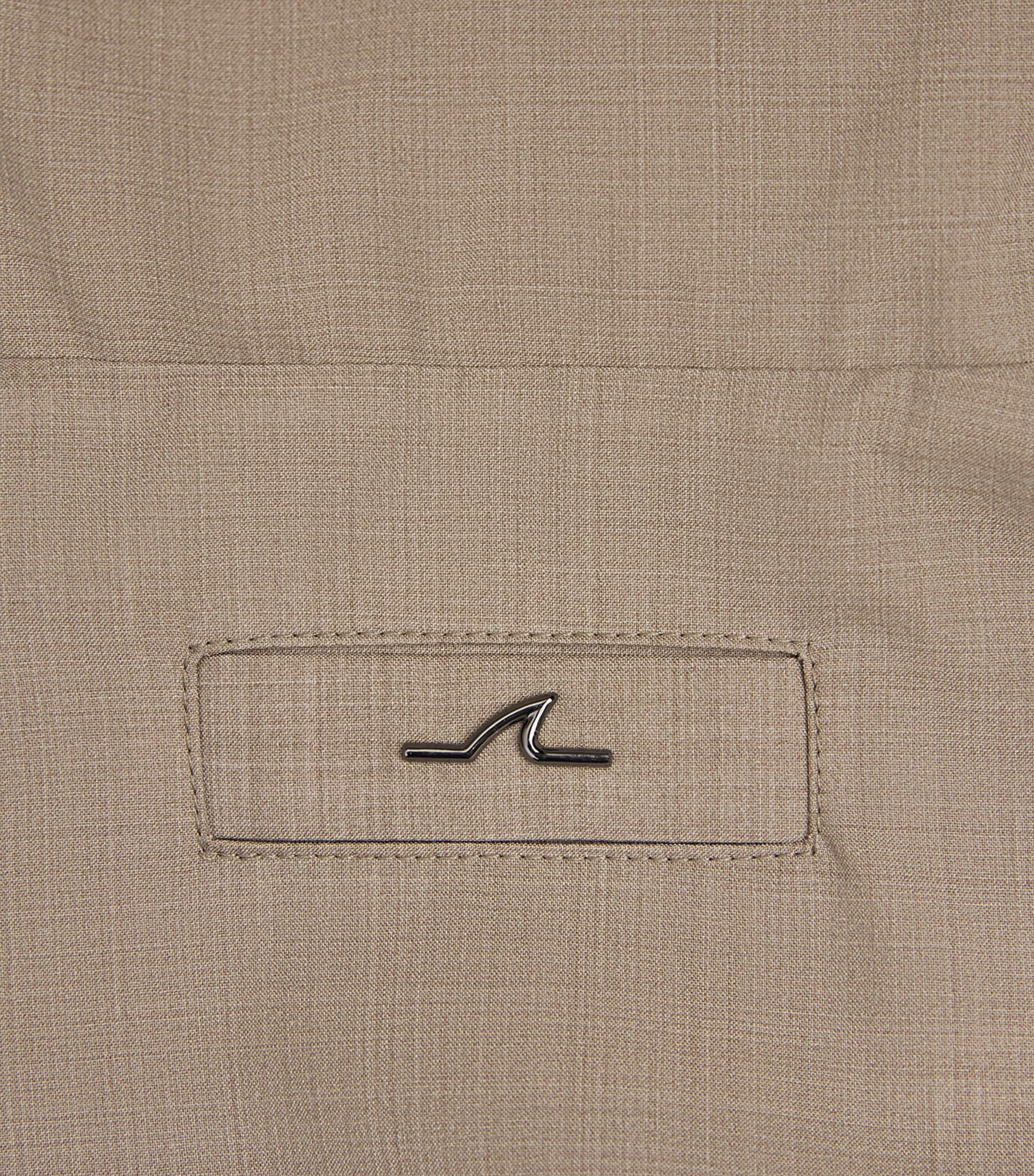 Paul & Shark Mens Wool-Silk Bomber Jacket Beige Image 6