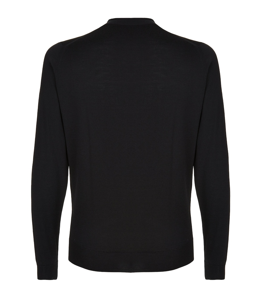 Merino Wool Harcourt Sweater BLACK Image 10