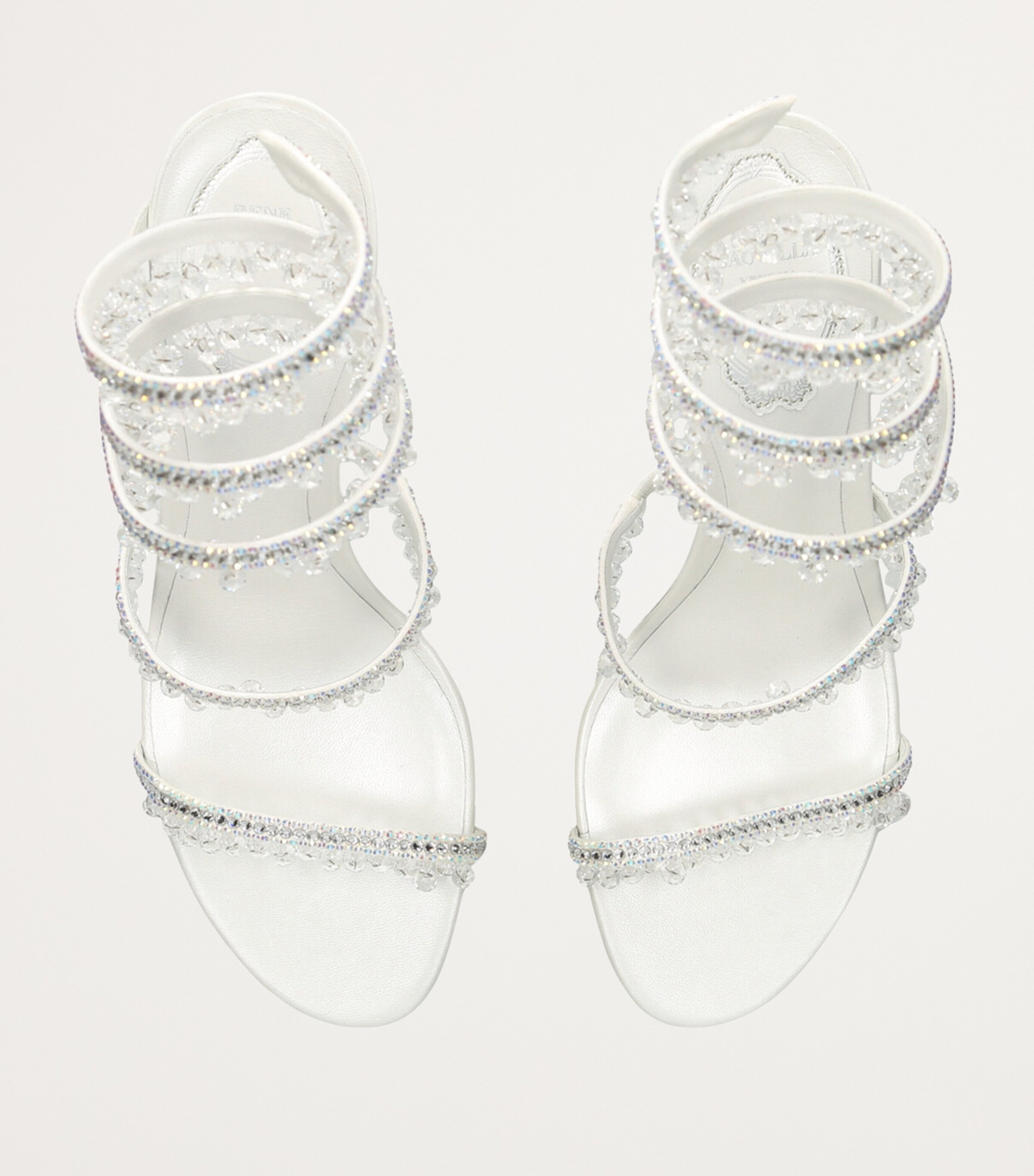 Satin Chandelier Sandals 80 WHITE Image 4