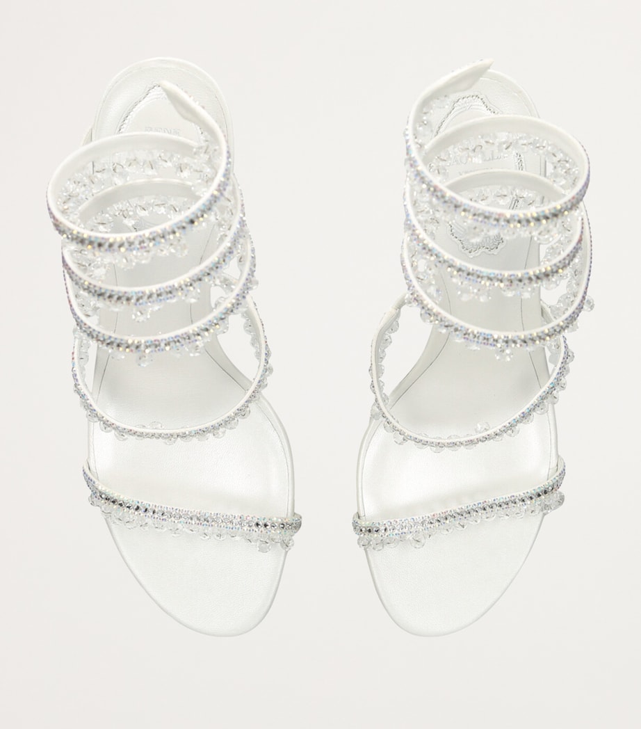 Satin Chandelier Sandals 80 WHITE Image 4