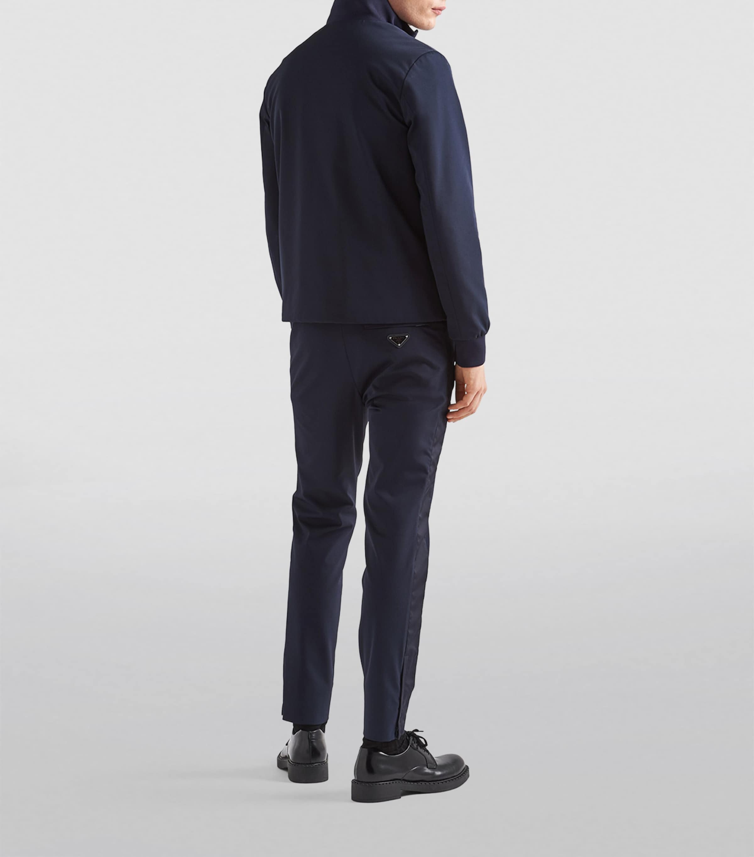 Stretch Slim Pleated Trousers F0008 Image 4