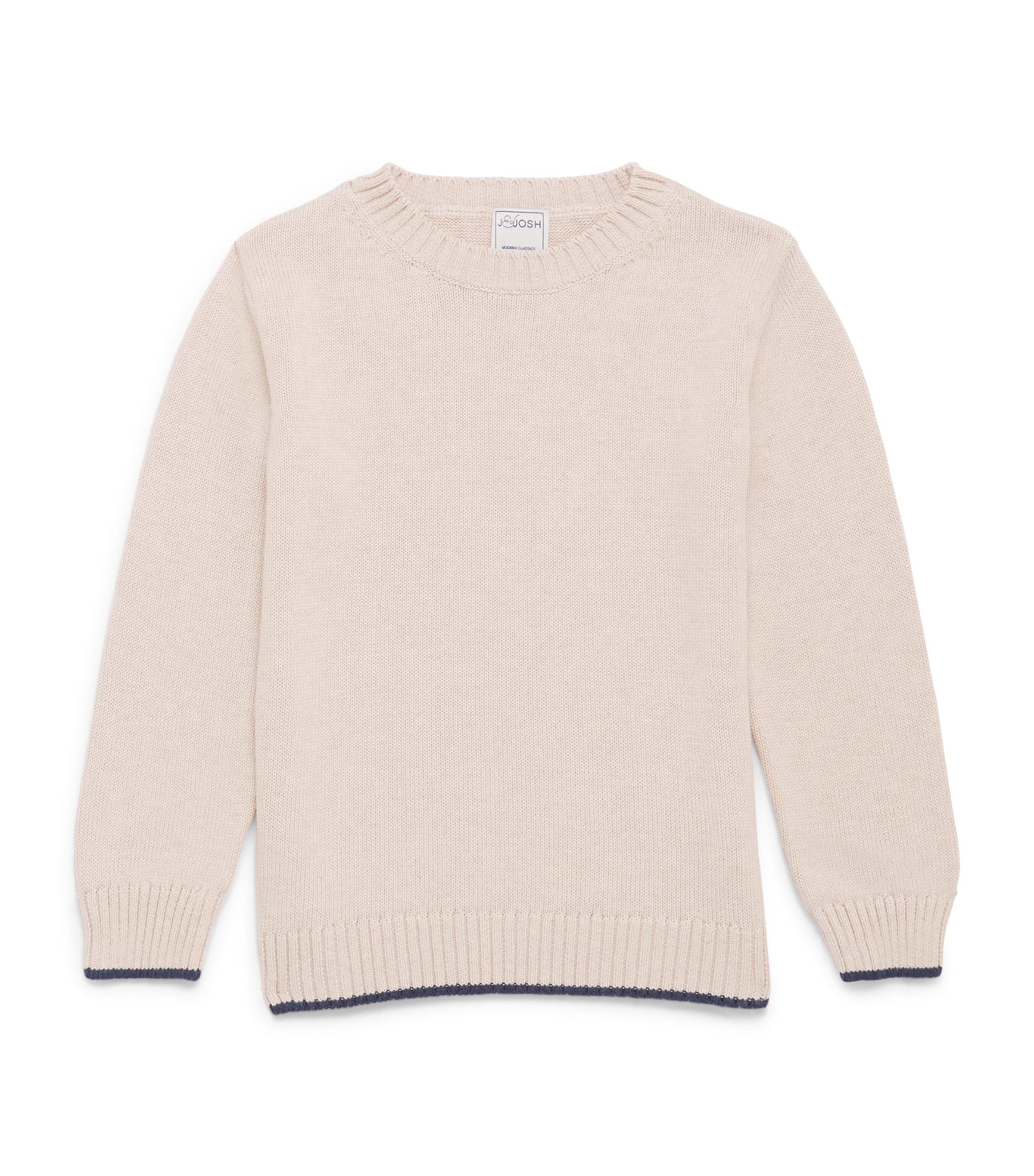 Shop J & Josh Cotton Sweater In Beige