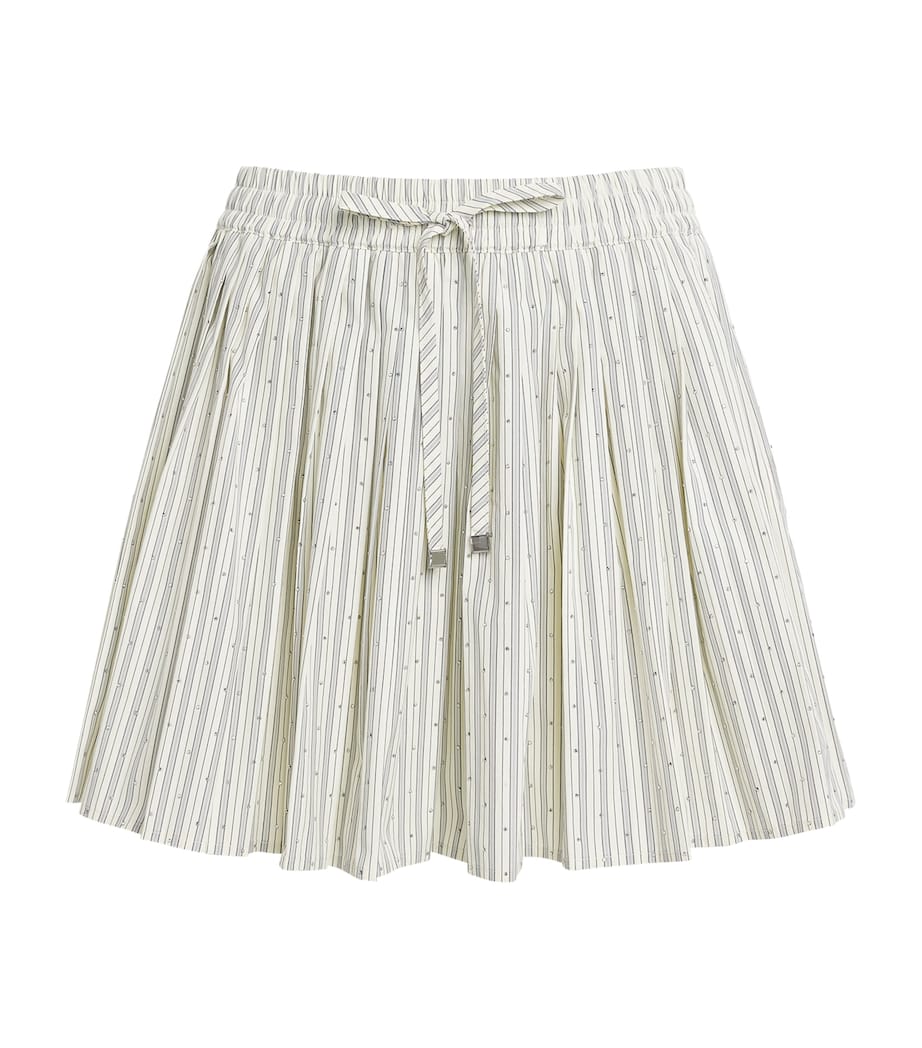Embellished Stripe Mini Skirt ECRU Image 1