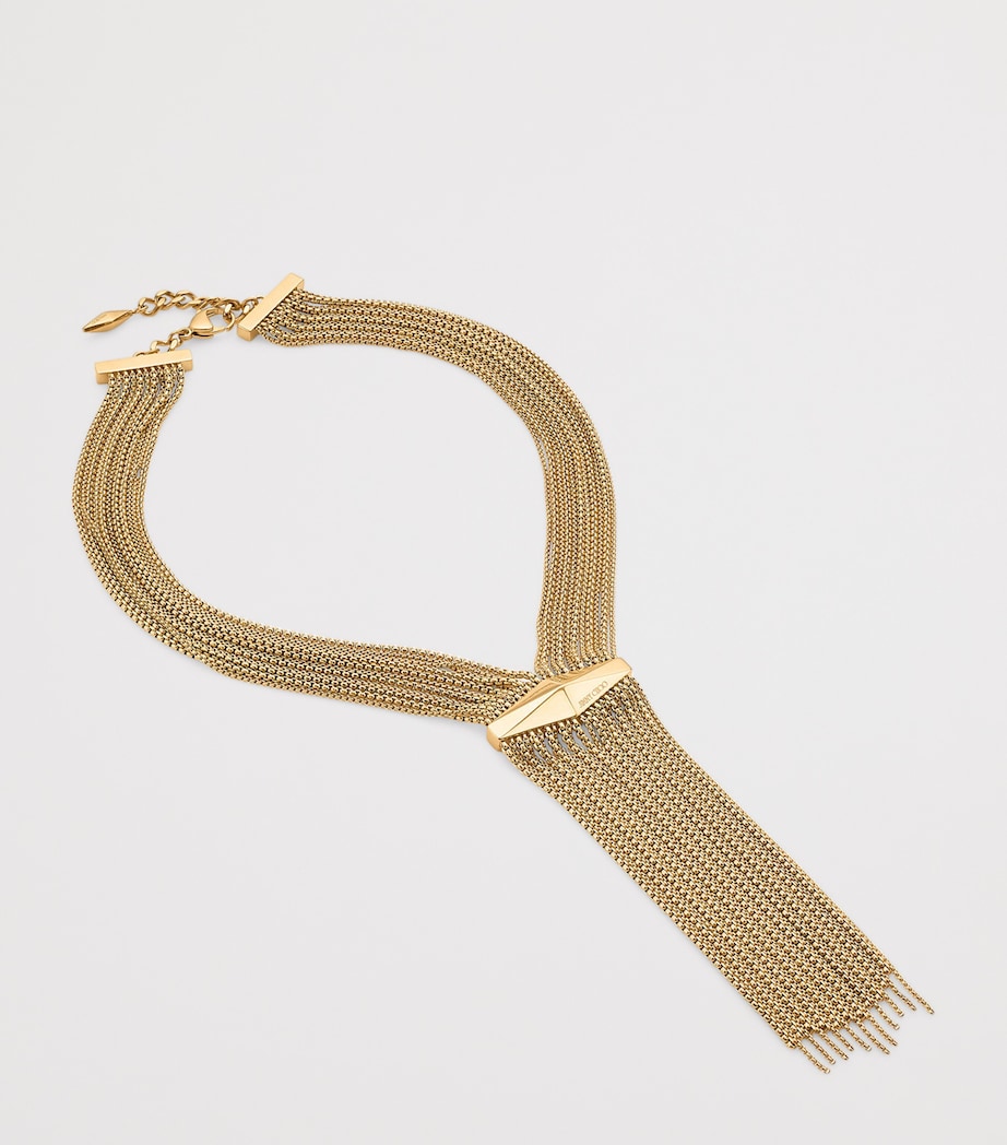 Crystal-Embellished Zandra Necklace VINTAGE GOLD Image 3