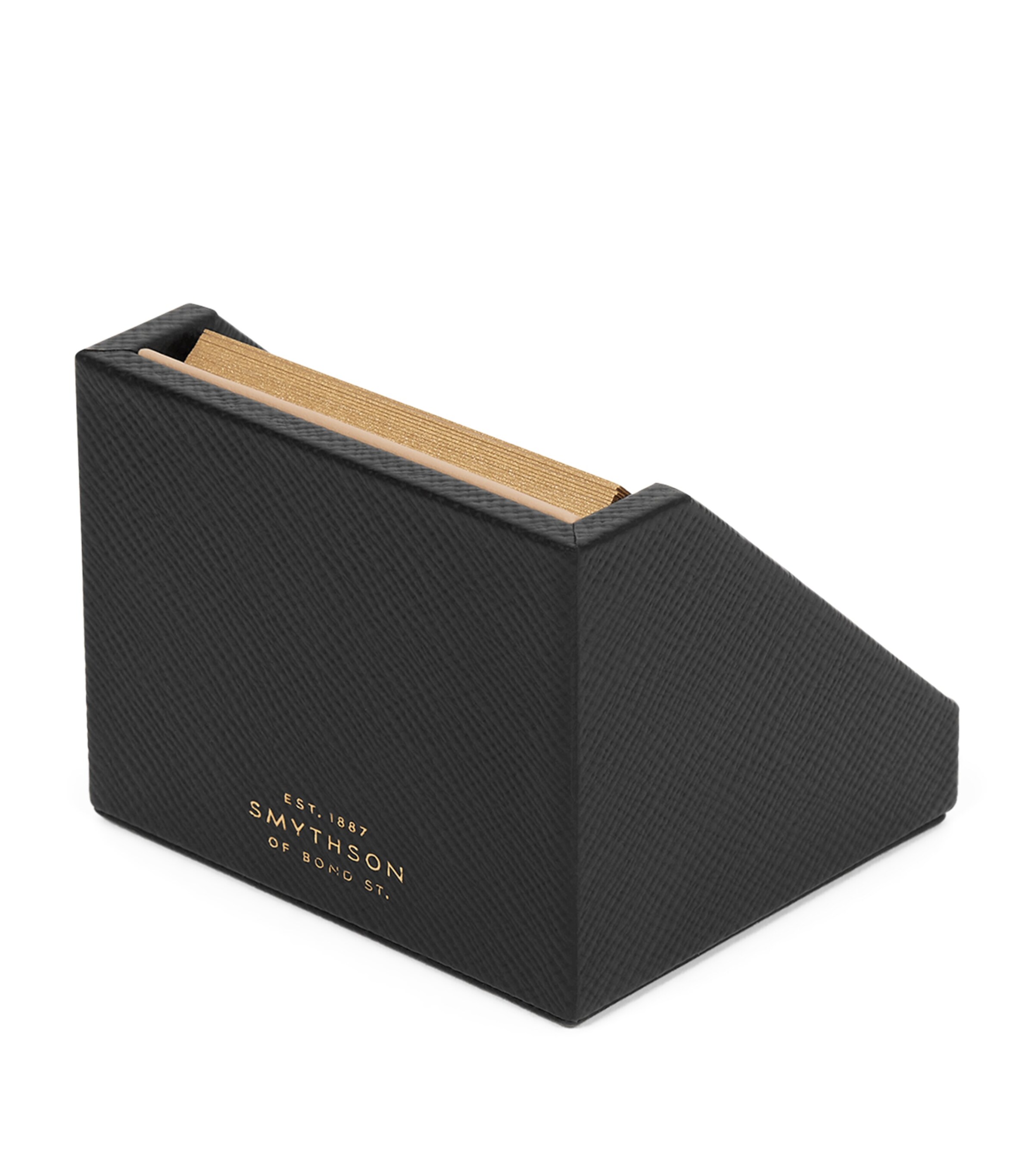 Smythson Leather Desk Calendar Black Image 4