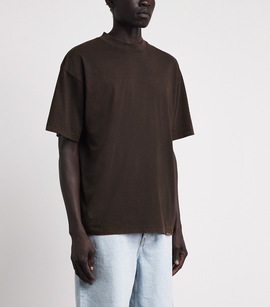 Represent Mens Cotton Initial T-Shirt Coffee Image 4