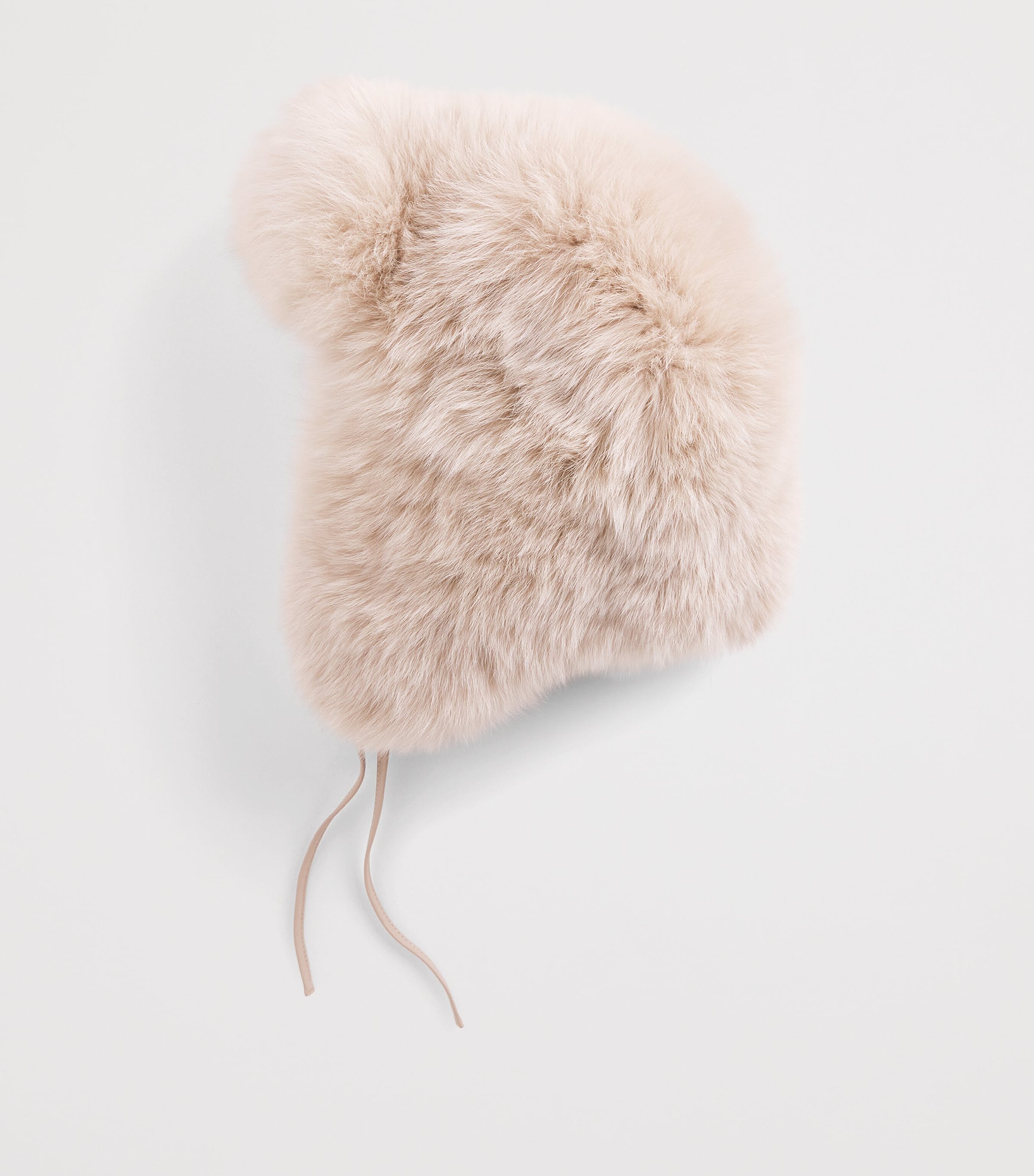 Yves Salomon Fox Fur Drawstring Chapka Hat Image 3