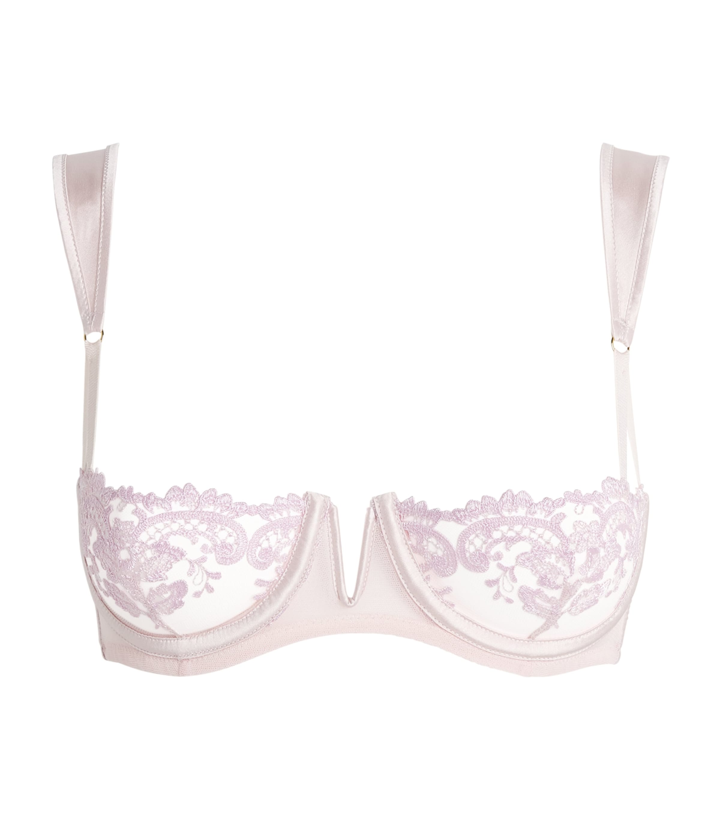 Kiki de Montparnasse Womens Lace Juliette Balconette Bra Blossom Image 1