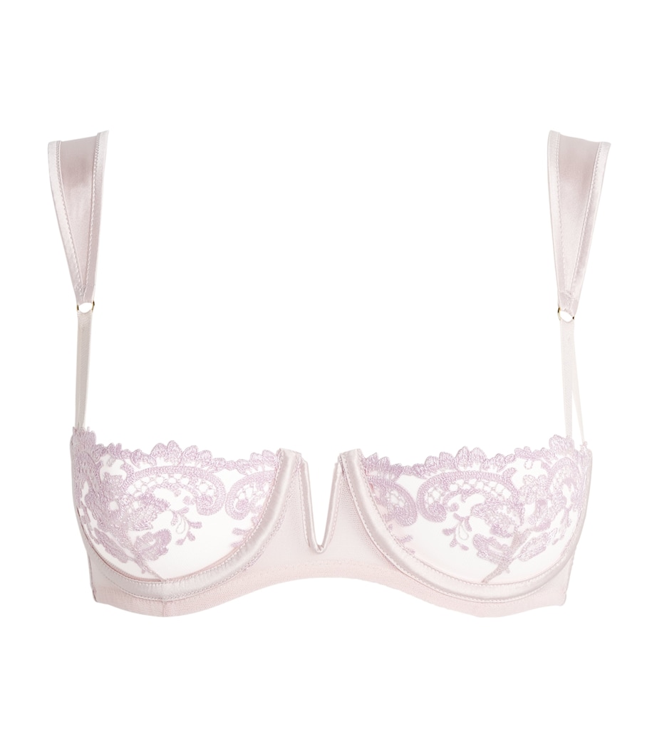 Kiki de Montparnasse Womens Lace Juliette Balconette Bra Blossom Image 1