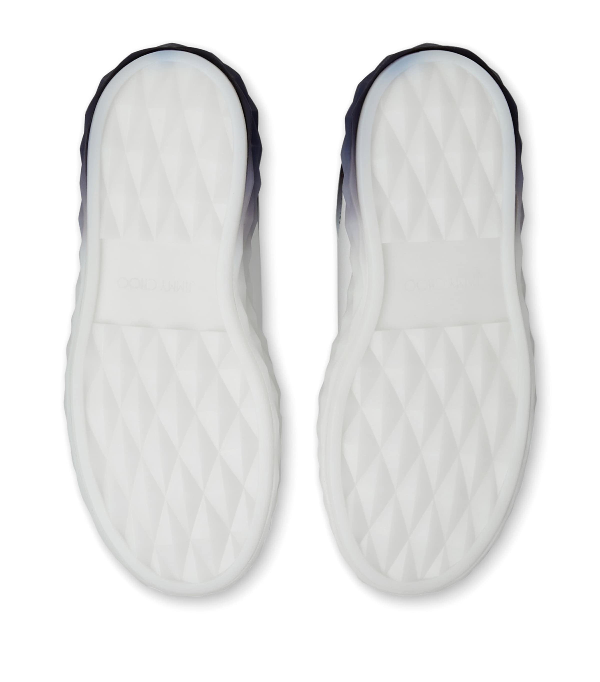 Diamond Maxi Leather Sneakers V WHITE/BLACK MIX Image 6