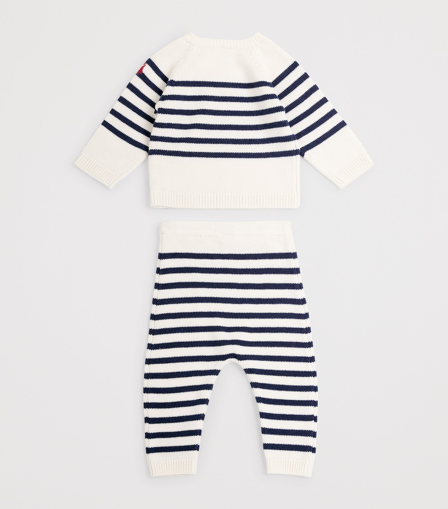 Knitted Sweater and Trousers Set (Newborn - 18 Months) 1MARSHMALLOW/SOIR Image 2