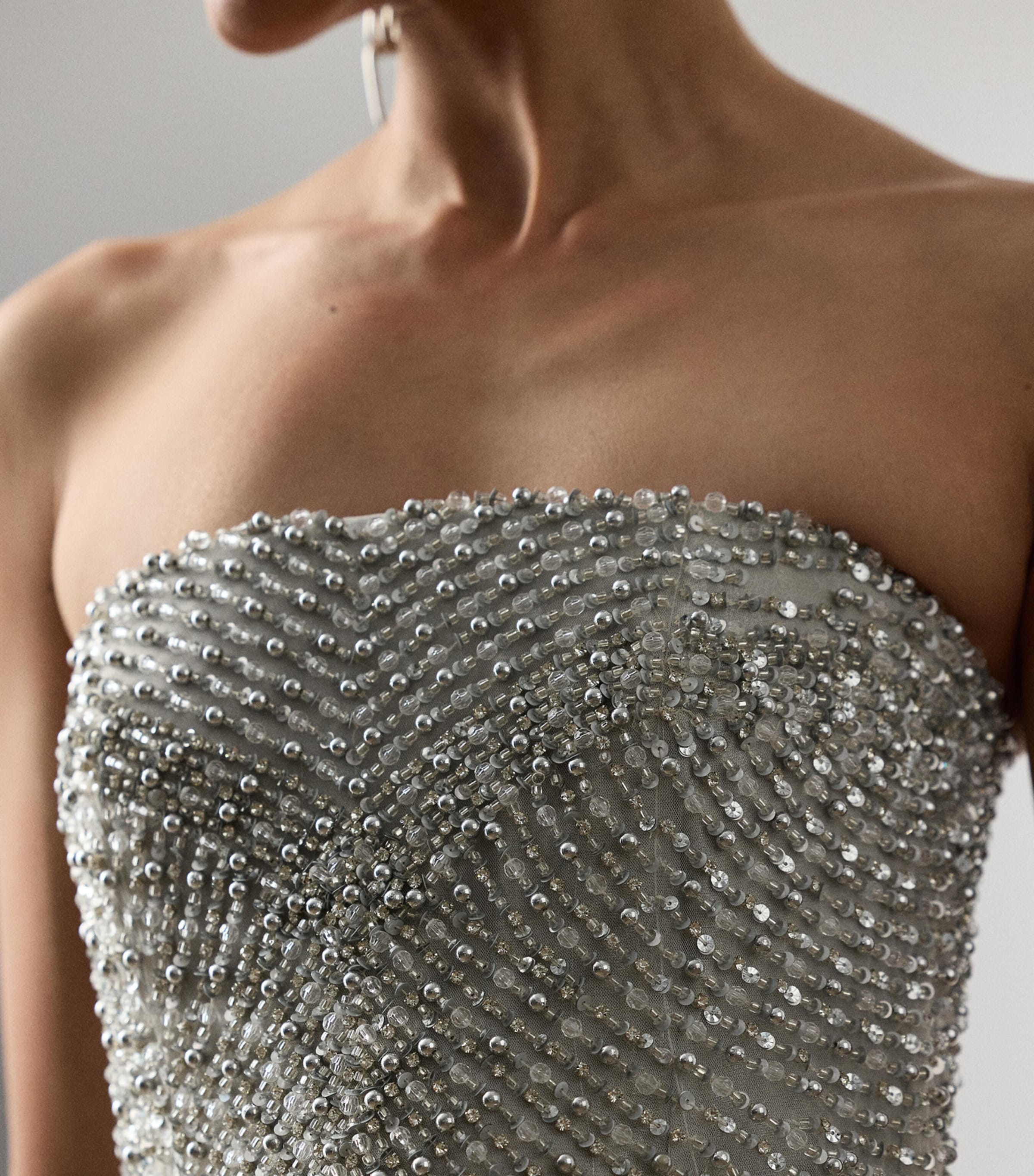 Embellished Shelly Maxi Dress SILVER-040 Image 5