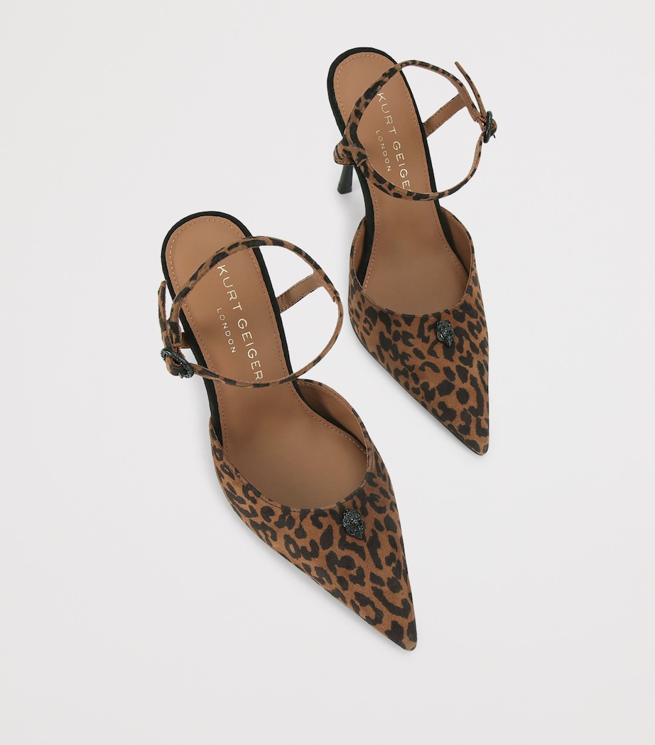 Suede Leopard Print Heels 105 BROWN/OTH Image 4