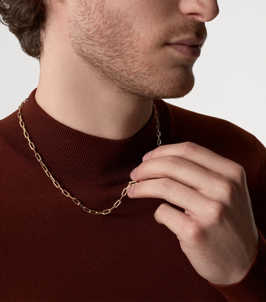 Cartier Small Yellow Gold Santos de Cartier Chain Necklace Yellow Gold Image 5