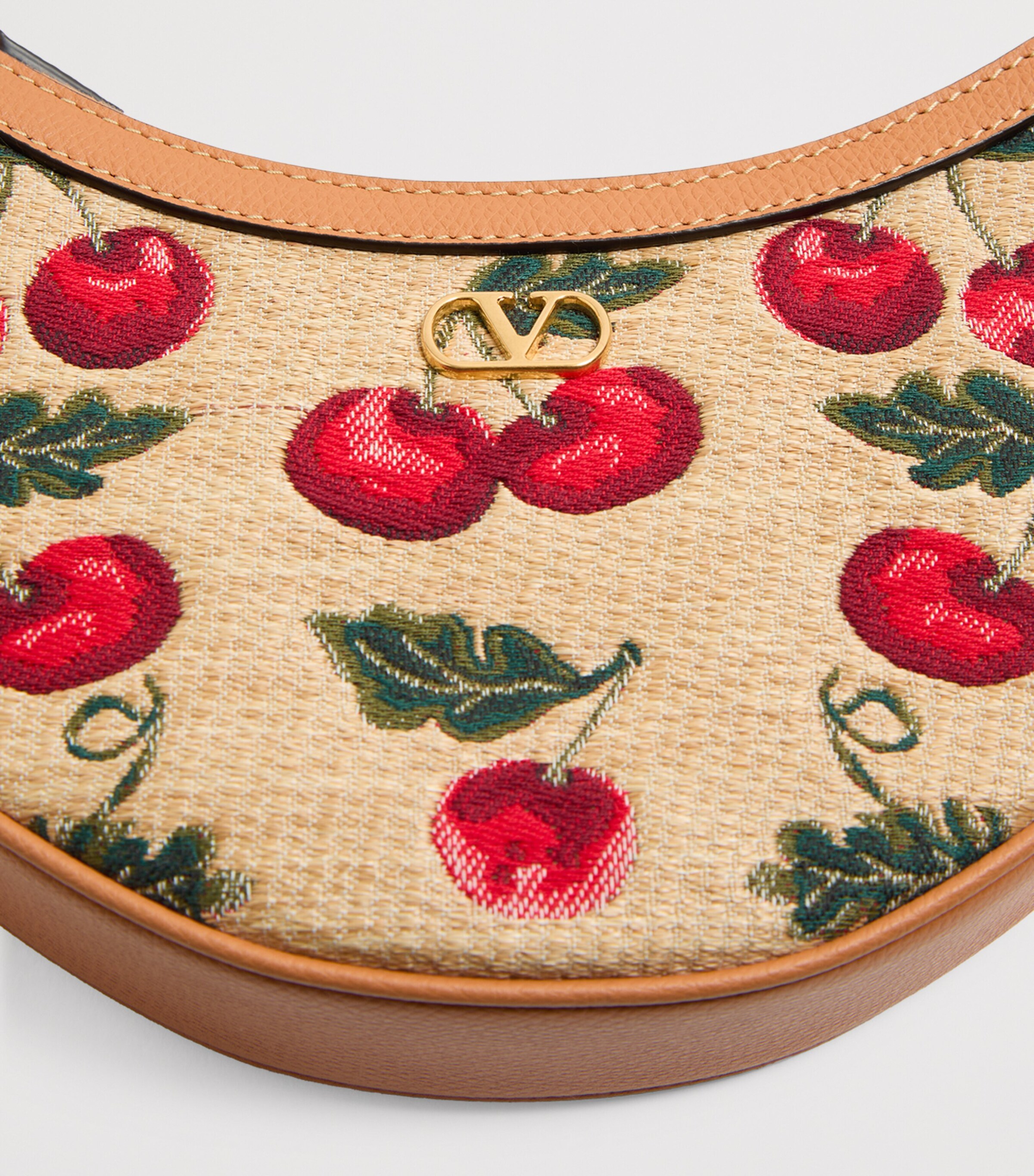 Mini Calf Leather VLogo Signature Shoulder Bag R9F Image 7