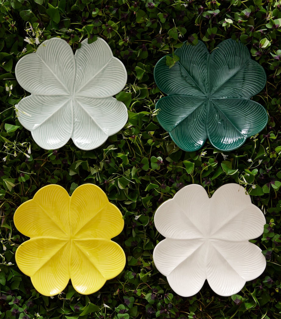 Ceramic Jour de Chance Centrepiece (30cm) WHITE Image 2