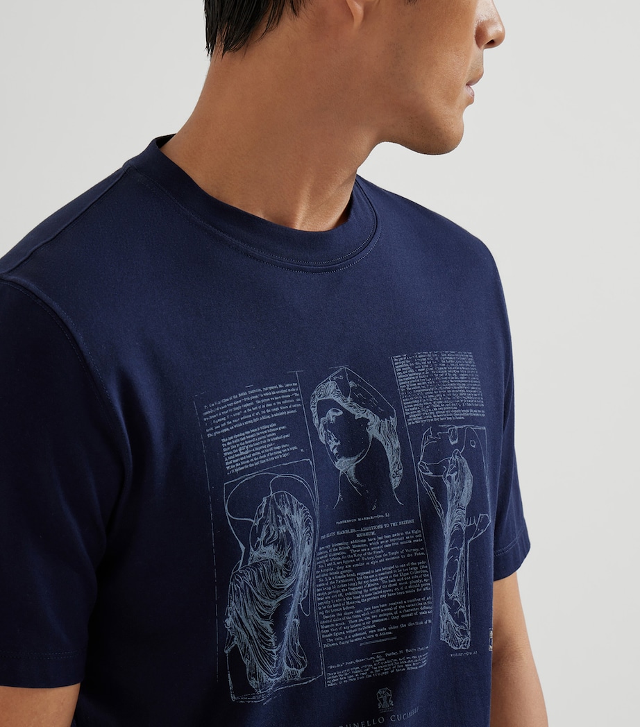 Cotton Elgin Marbles T-Shirt CLI32 Image 6