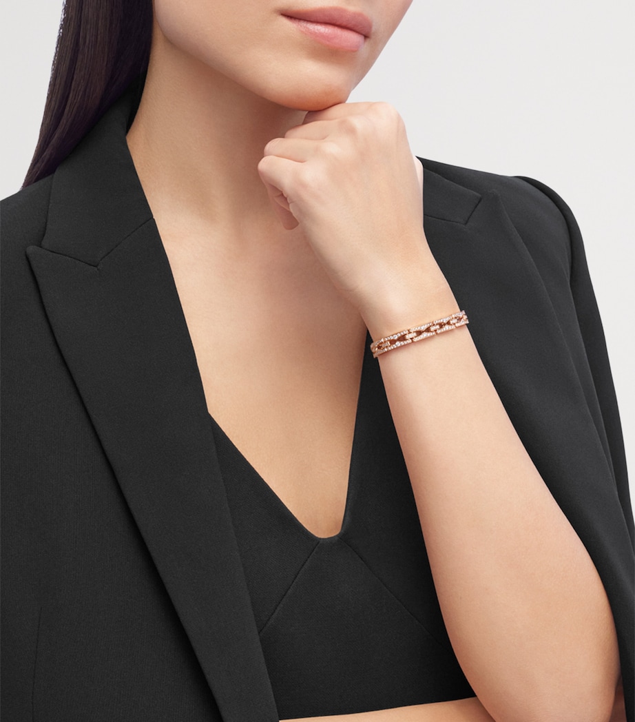Bvlgari Rose Gold and Diamond B.zero1 Rock Bracelet Gold Image 6