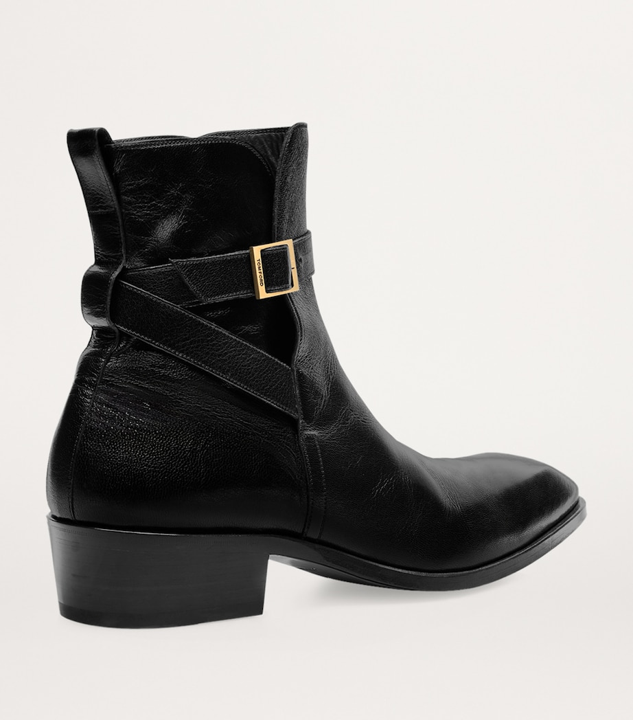 Leather Kenneth Chelsea Boots 1N001 Image 3