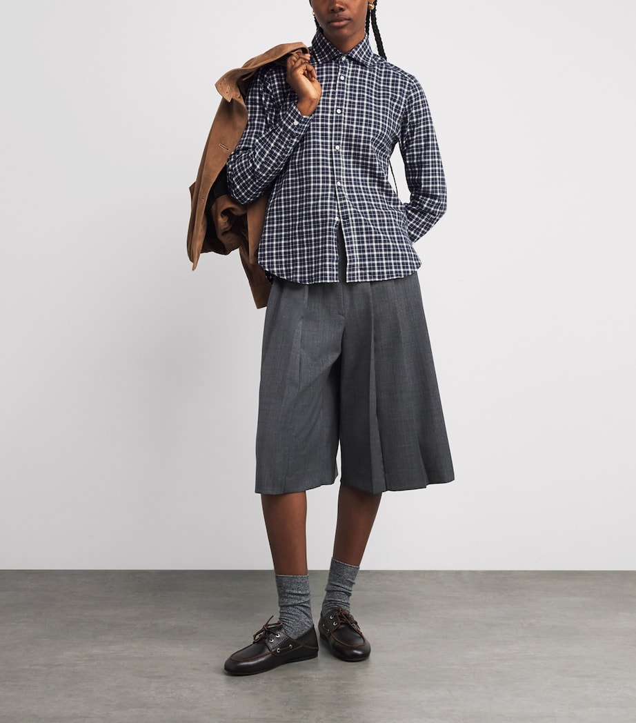 Organic Cotton Classic Shirt NAVY/BLUE PLAID Image 2