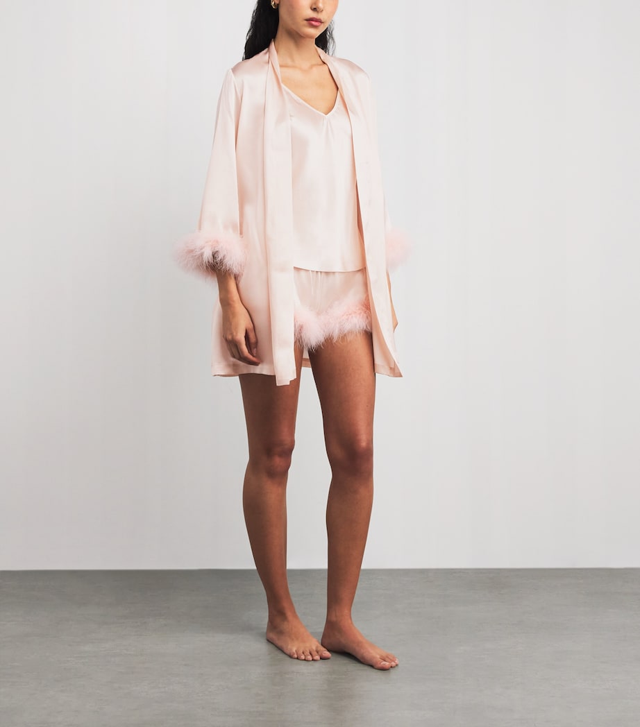 Gilda & Pearl Womens Silk Taylor Cami Top Perfume Pink Image 2