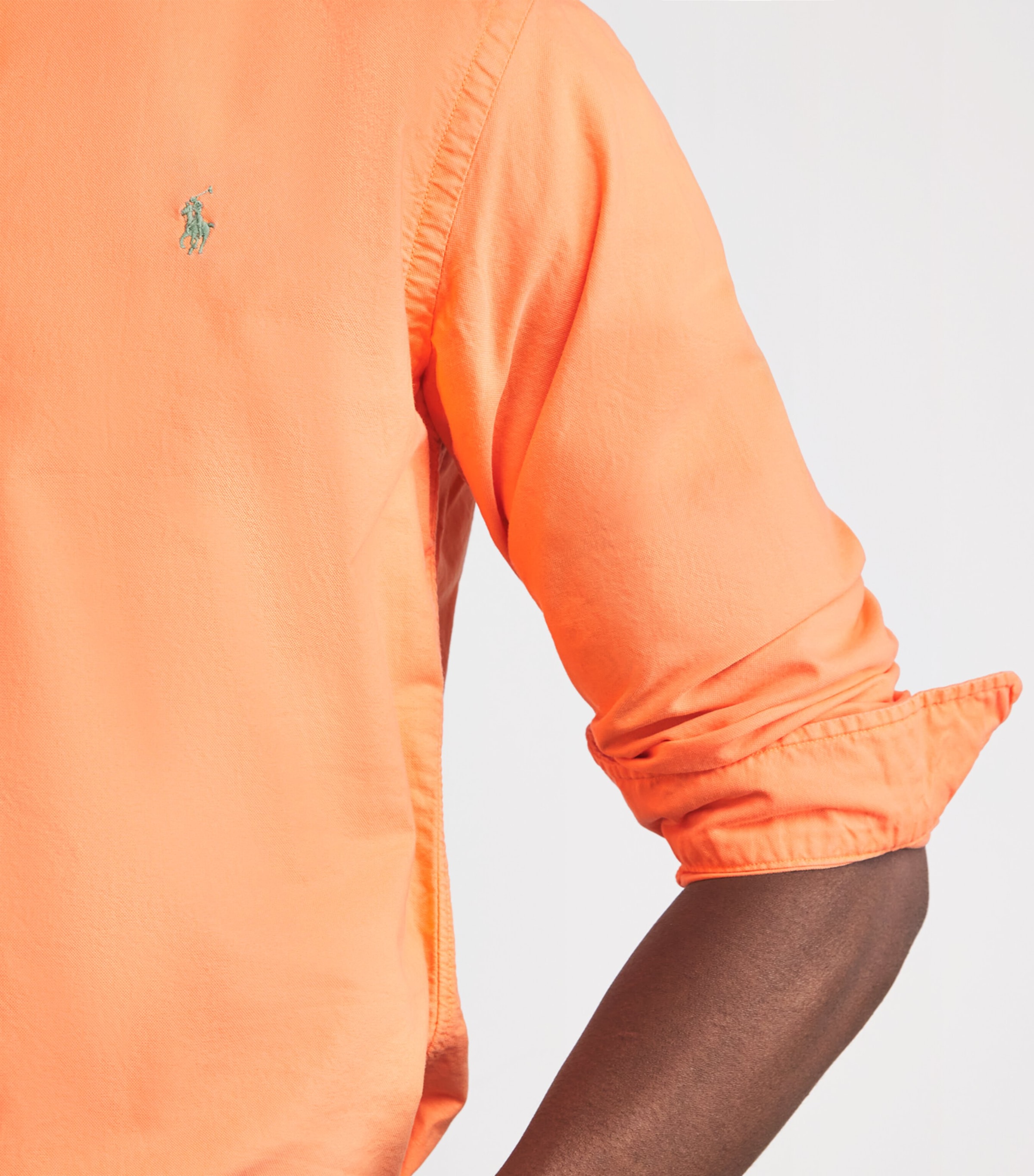 Custom Fit Oxford Shirt POMPANO ORANGE Image 6