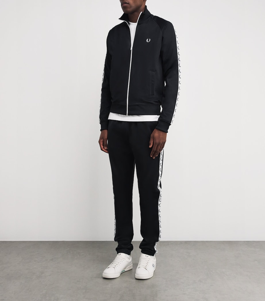 Contrast Tape Track Jacket 198BLACK Image 2