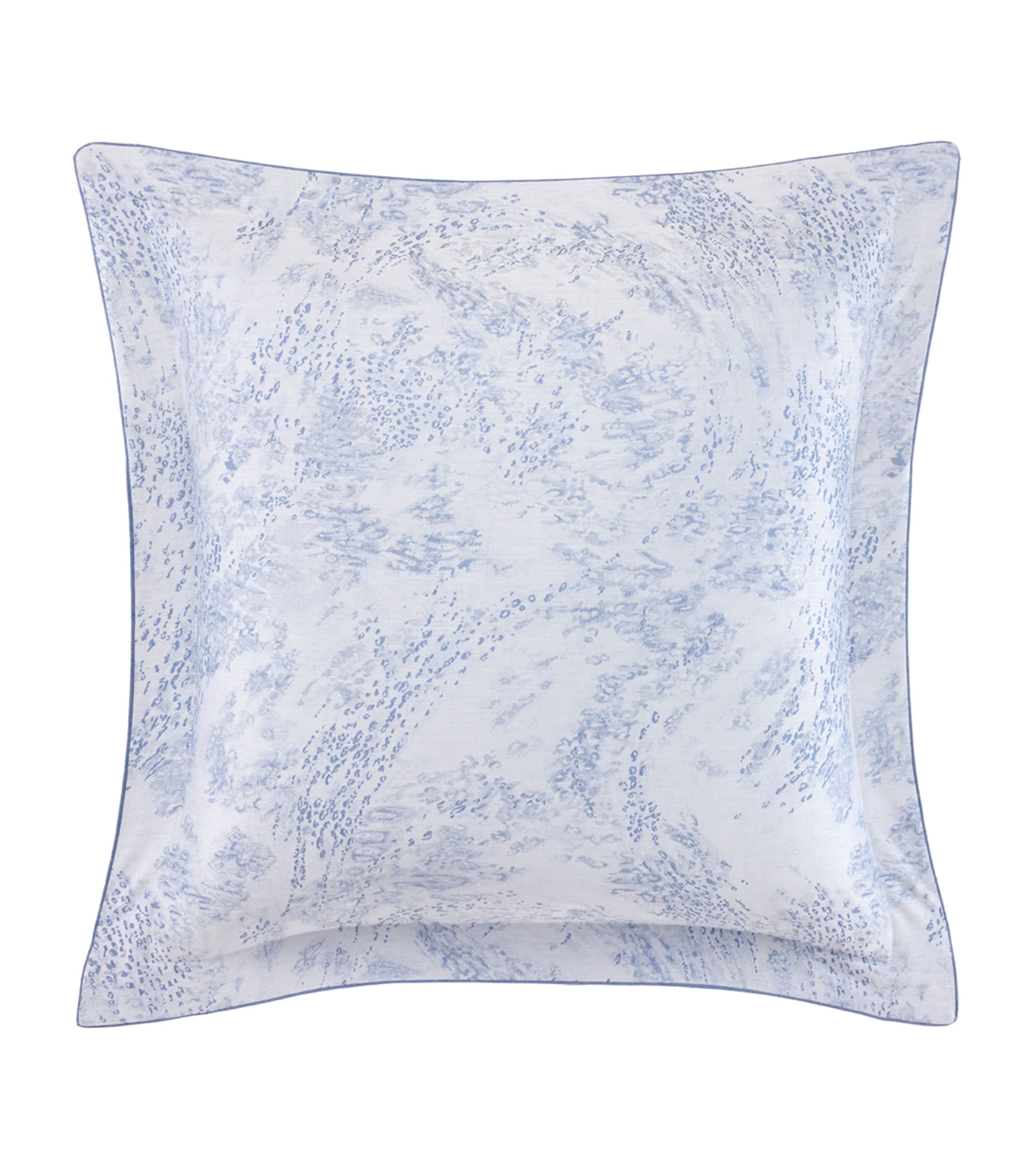 Yves Delorme Ecumes Square Oxford Pillowcase (65cm x 65cm) Blue Image 1