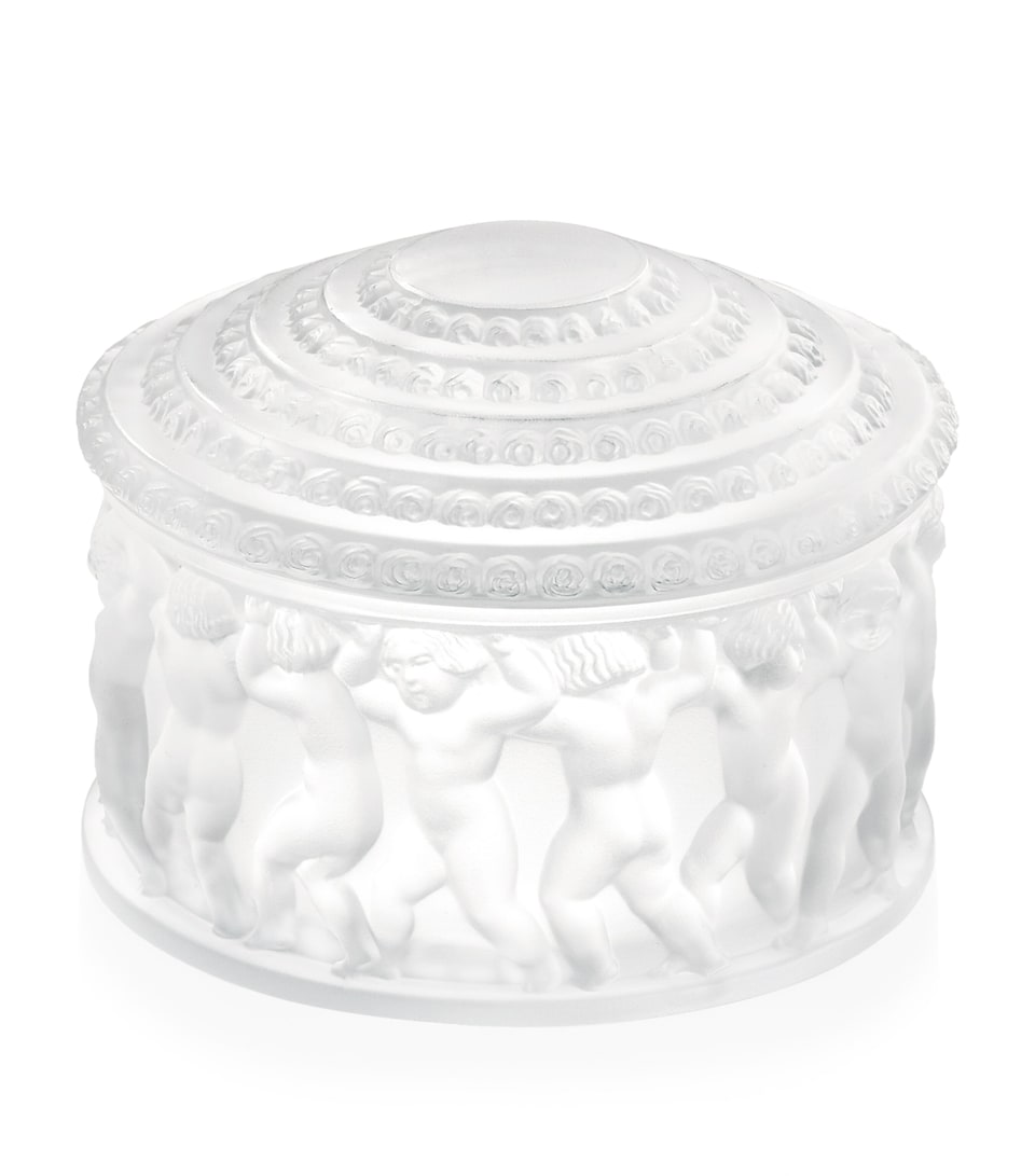 Lalique Crystal Enfants Jewellery Box Incolore