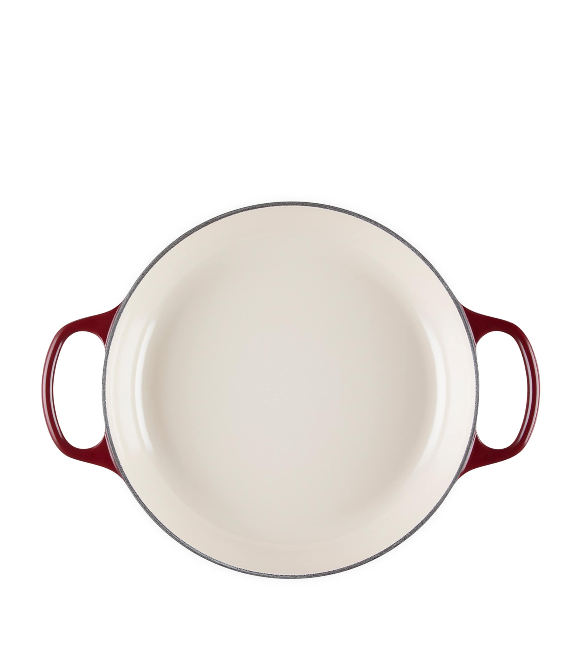 Cast Iron Shallow Casserole Dish (26cm) GARNET Image 3