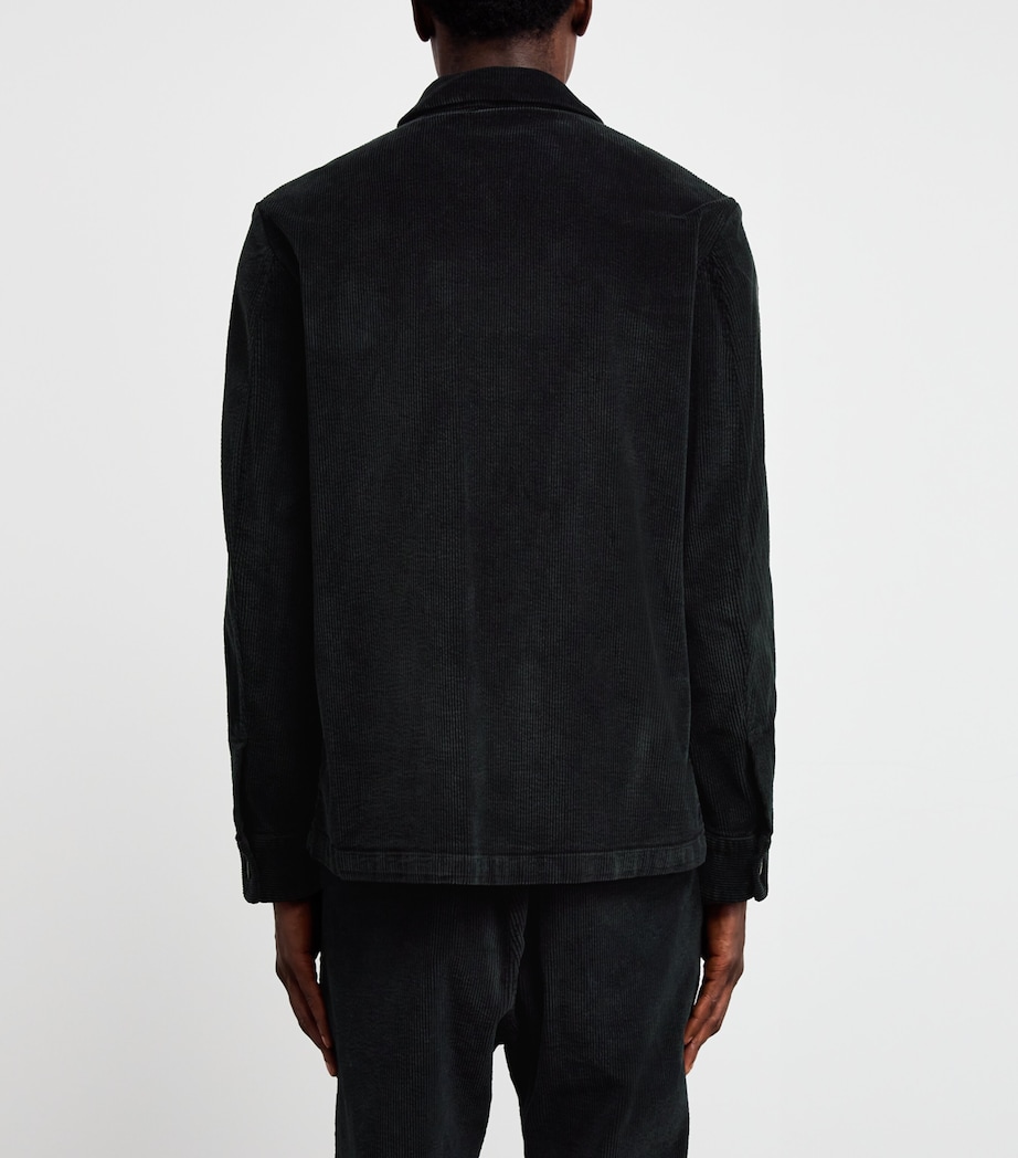 Cotton-Blend Corduroy Overshirt 590 NERO Image 4