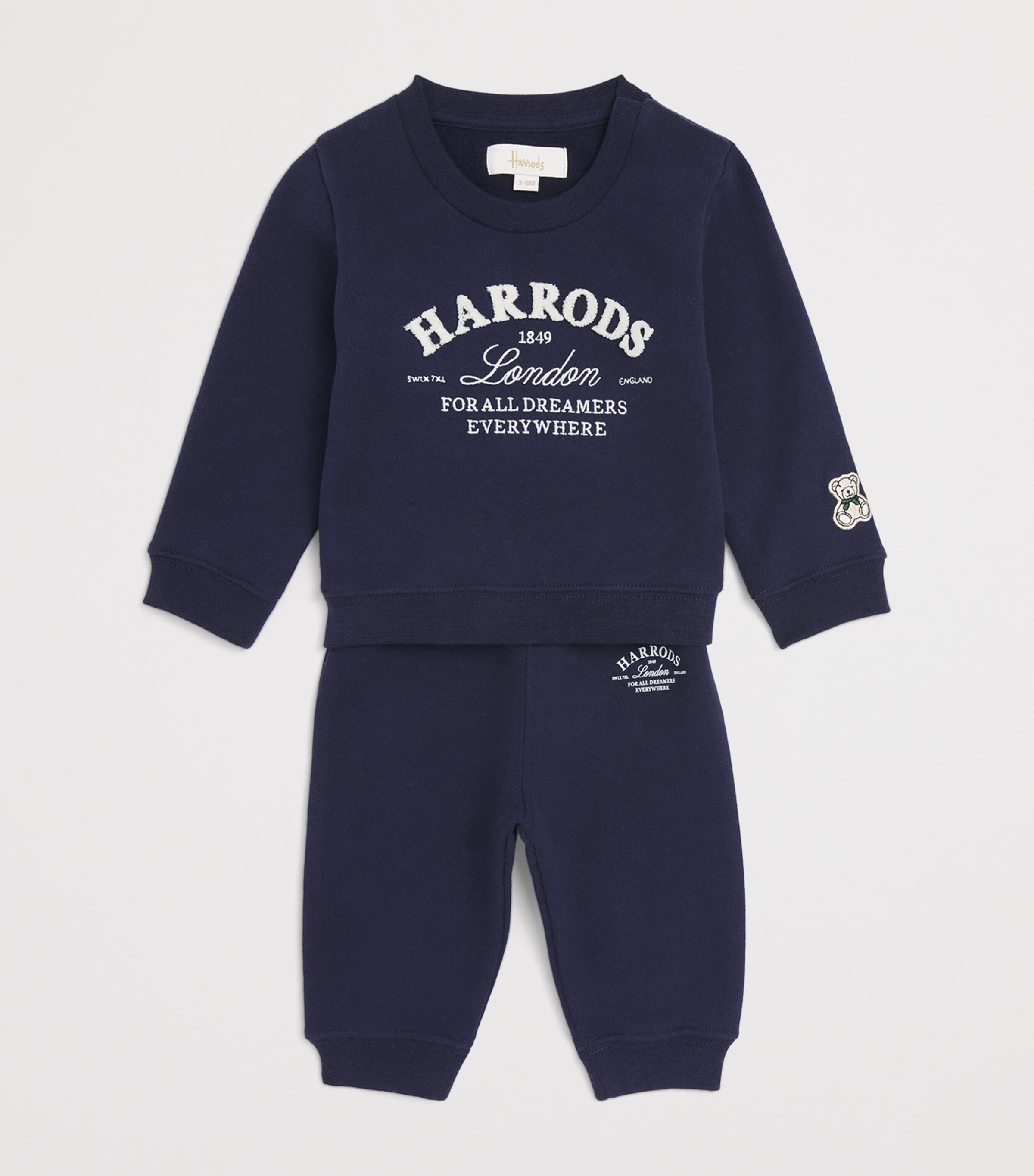 Cotton Logo Sweatshirt (0-18 Months) NAVY Image 3