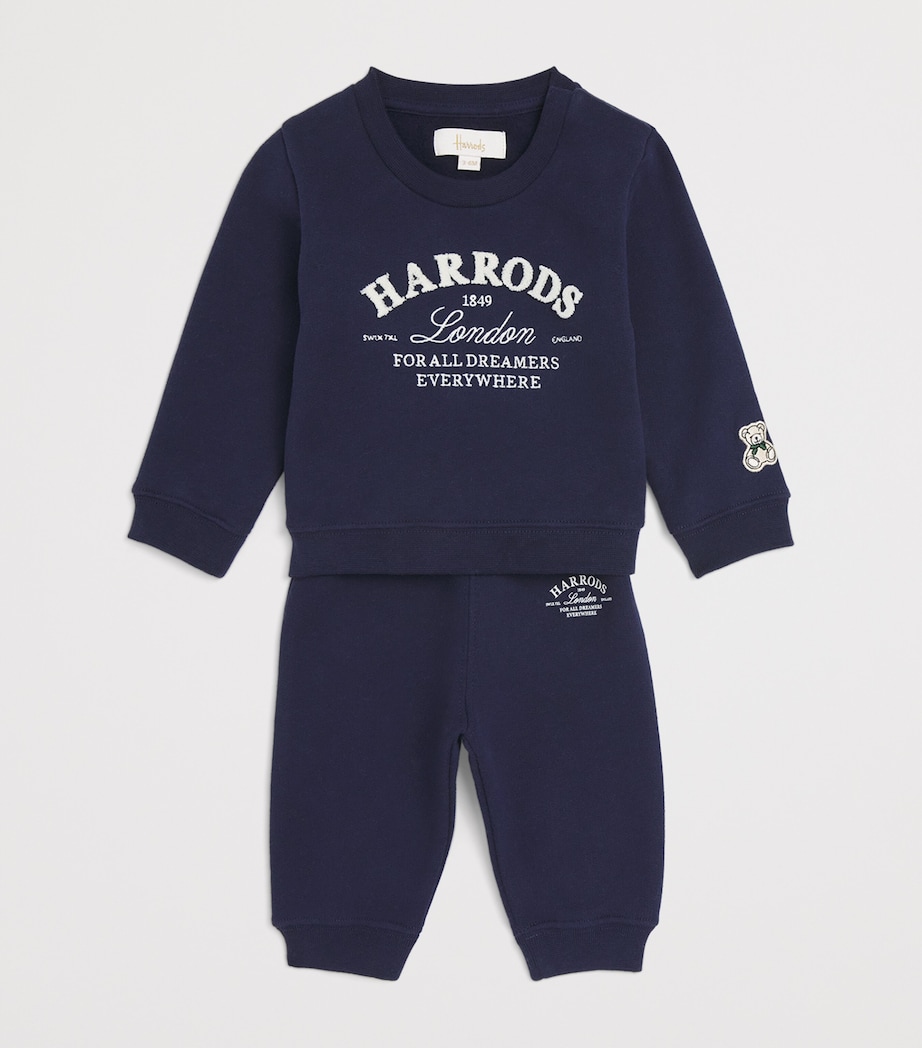 Cotton Logo Sweatshirt (0-18 Months) NAVY Image 3