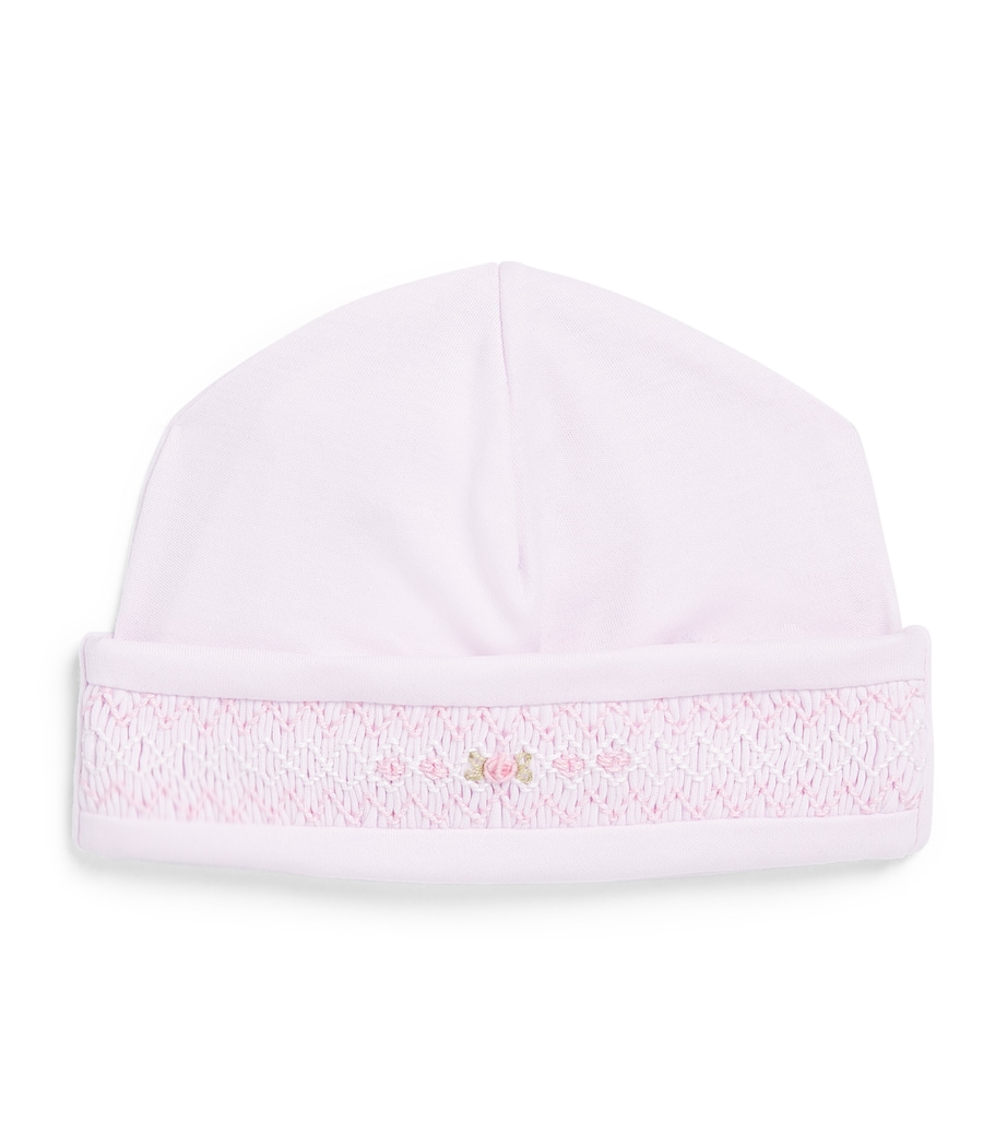 Kissy Kissy Pima Cotton Smocked Hat Pink Image 1