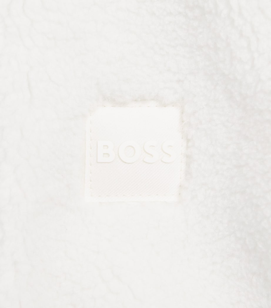 BOSS Kidswear Reversible Puffer Jacket (3-36 Months) Ivory Image 4