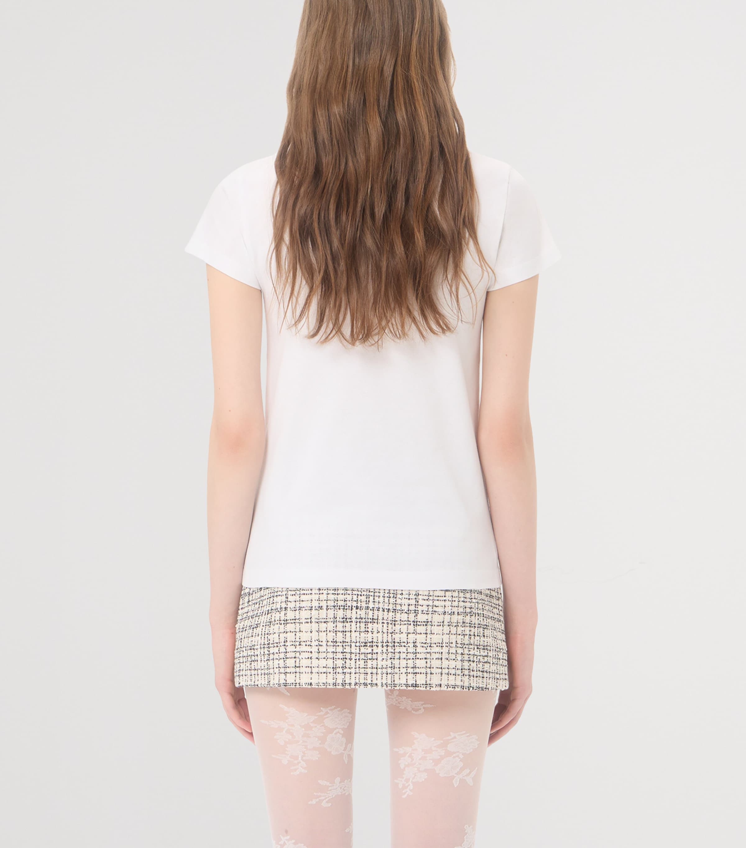 Valentino Womens Cotton VLogo T-Shirt Image 5