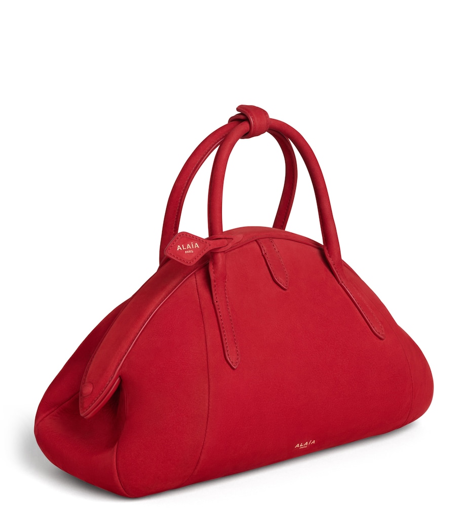 Alaïa Leather Purse Top-Handle Bag Bright Red Image 2