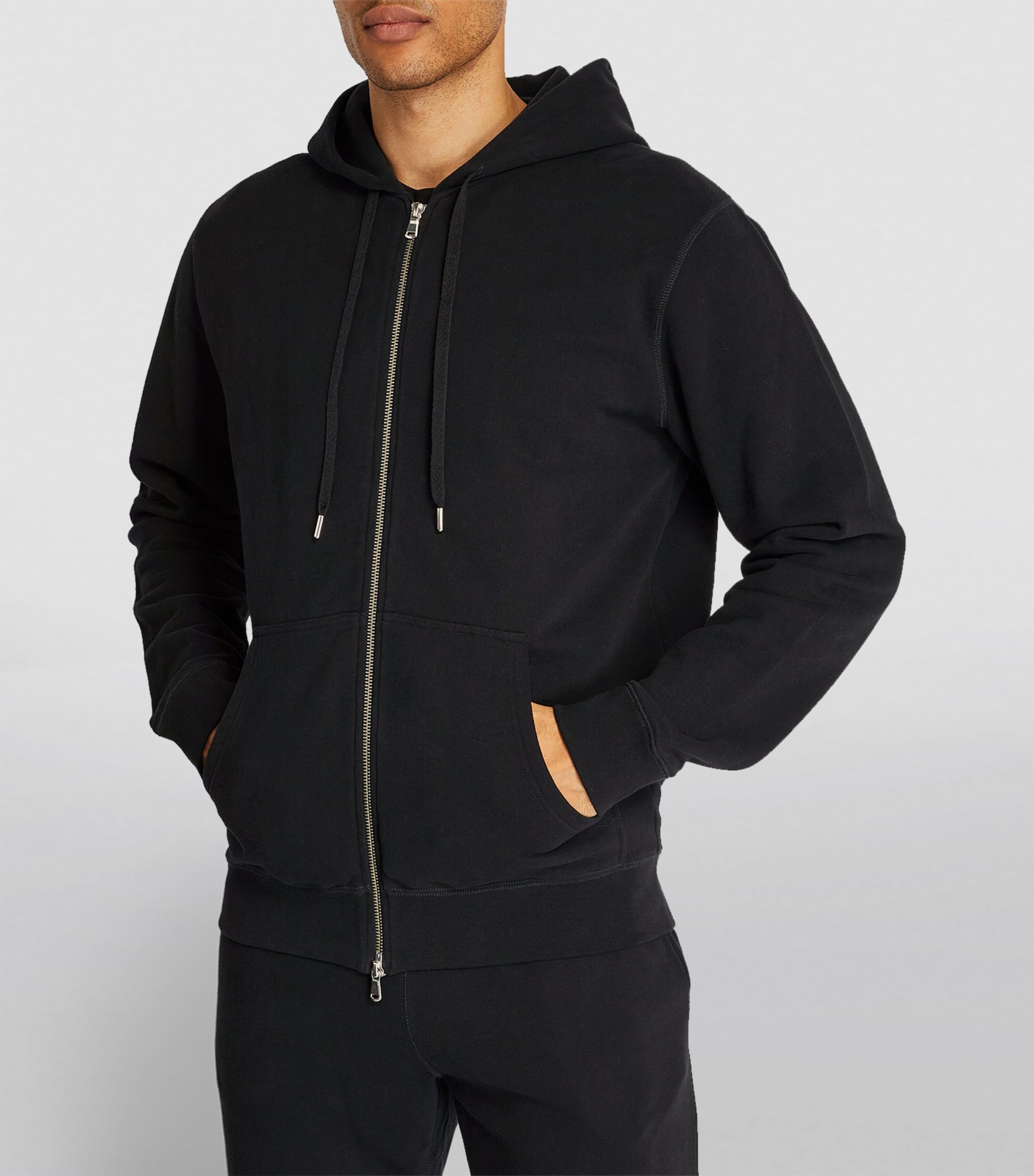 Loopback Zip-Up Hoodie BKAA Image 5