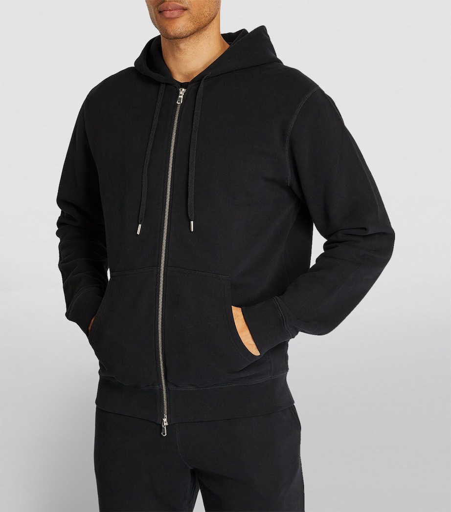 Loopback Zip-Up Hoodie BKAA Image 5
